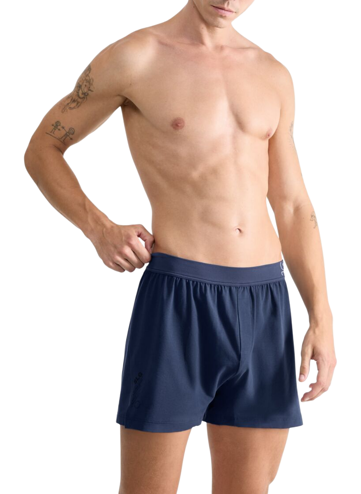 Cotton-blend boxer shorts | Blue SLOGGI Men