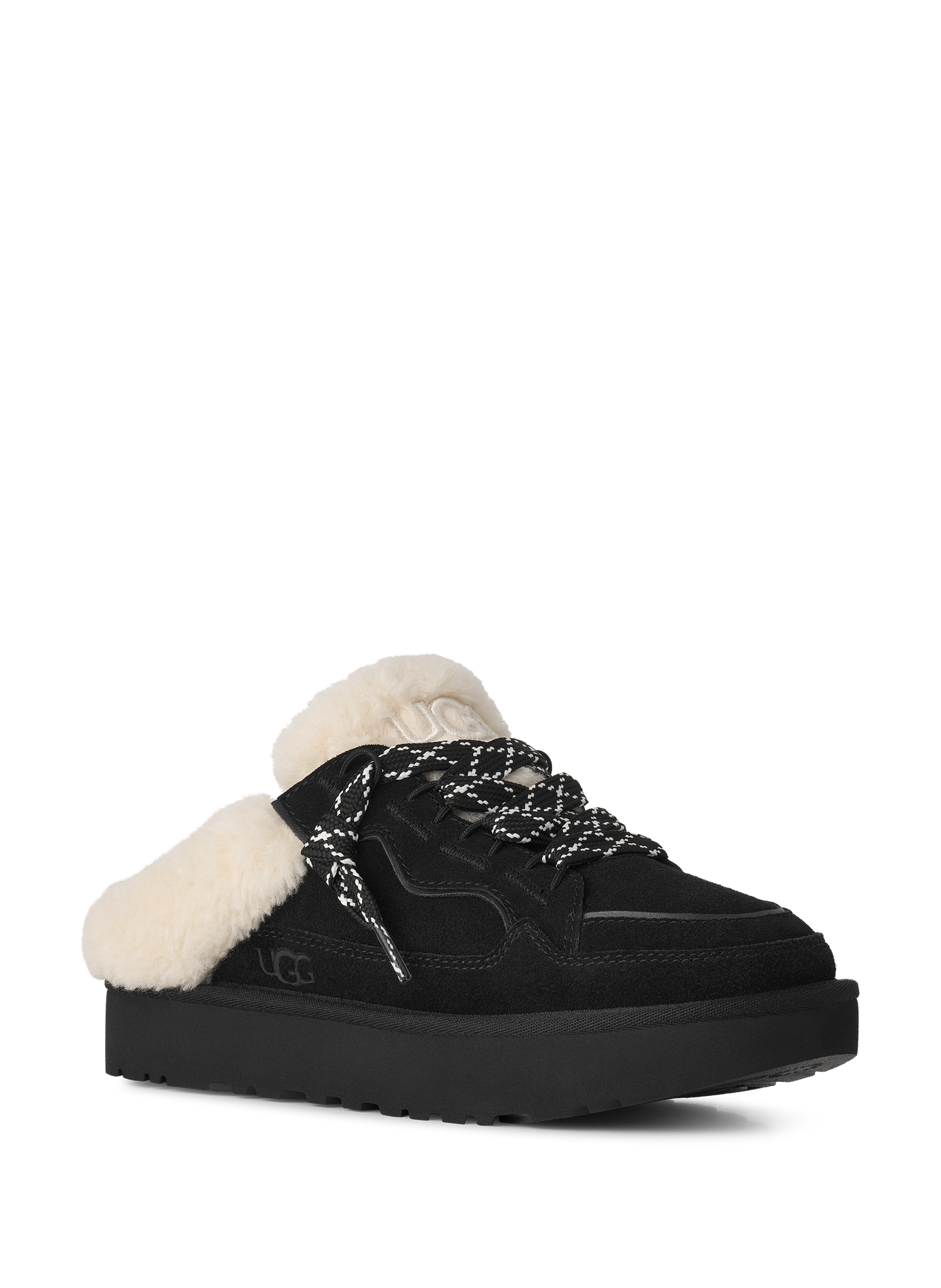 Lowmel Chestnut Pantoletten aus Leder UGG Schwarz