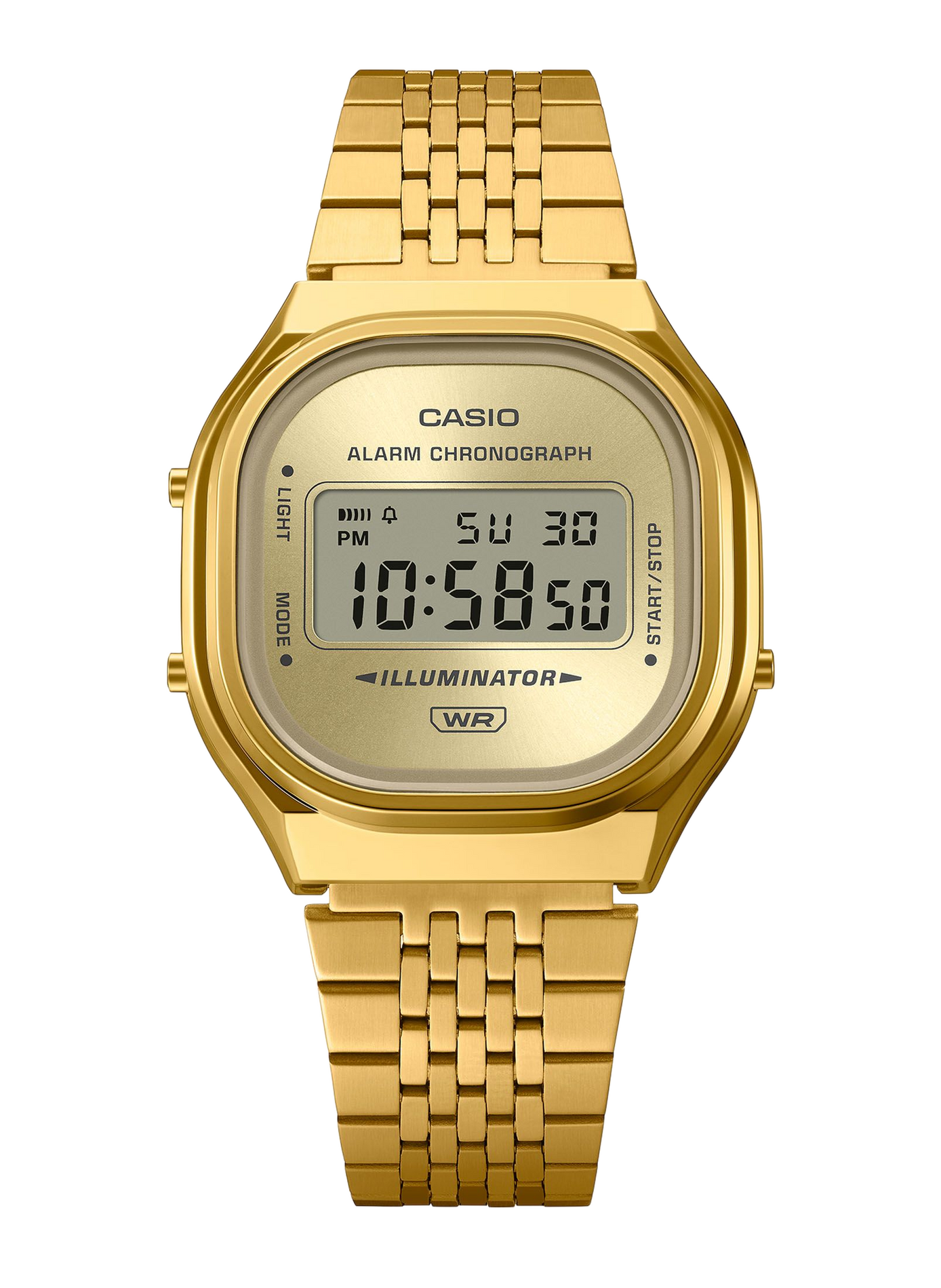 Montre quartz Casio vintage en acier inoxydable CASIO Doré
