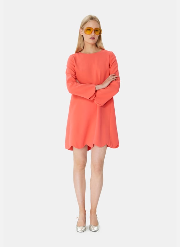 Robe évasée uni - ruoda Orange by TARA JARMON TARA JARMON Robe évasée uni - ruoda Orange