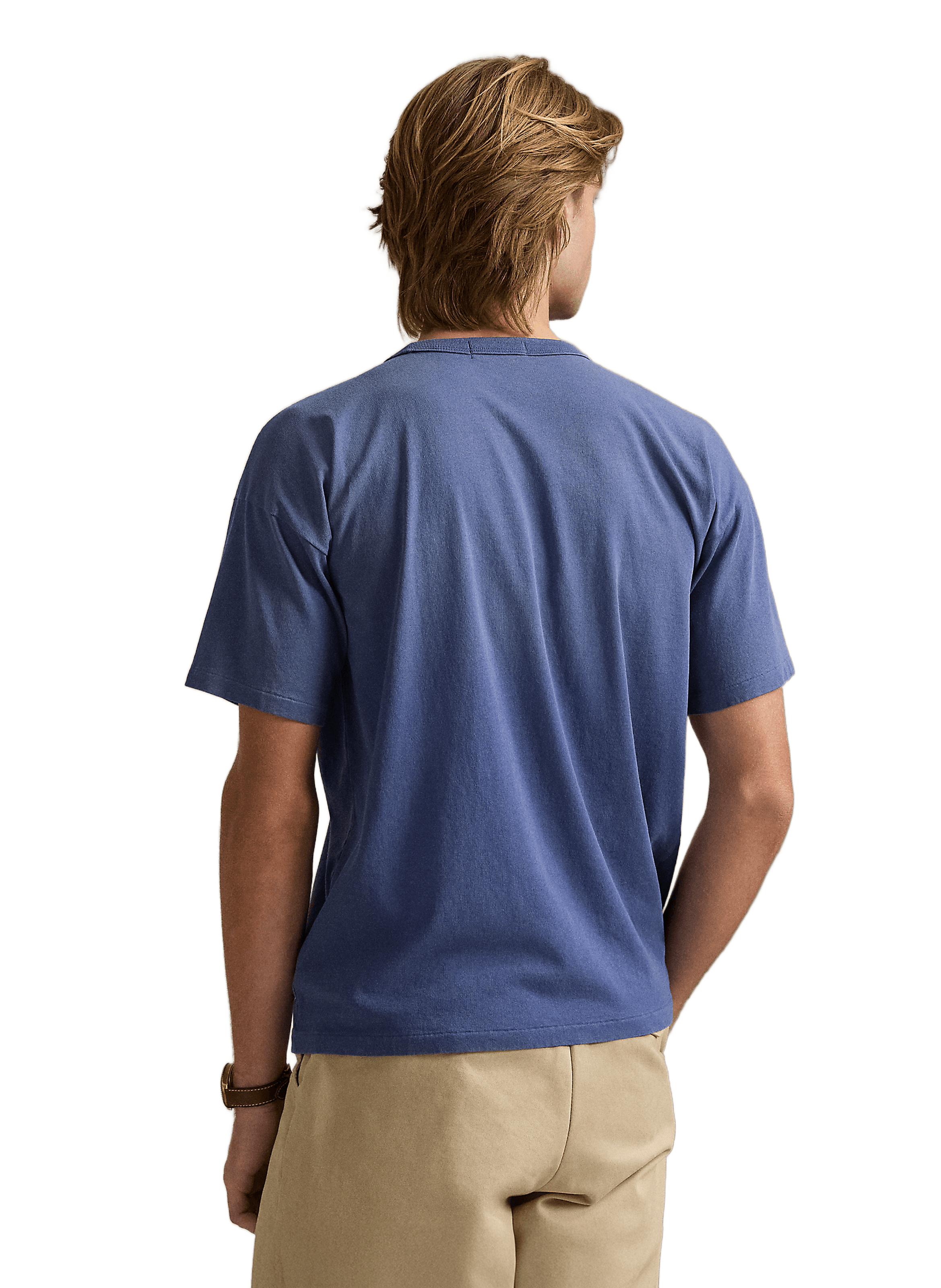 T-shirt à motif en coton POLO RALPH LAUREN Bleu