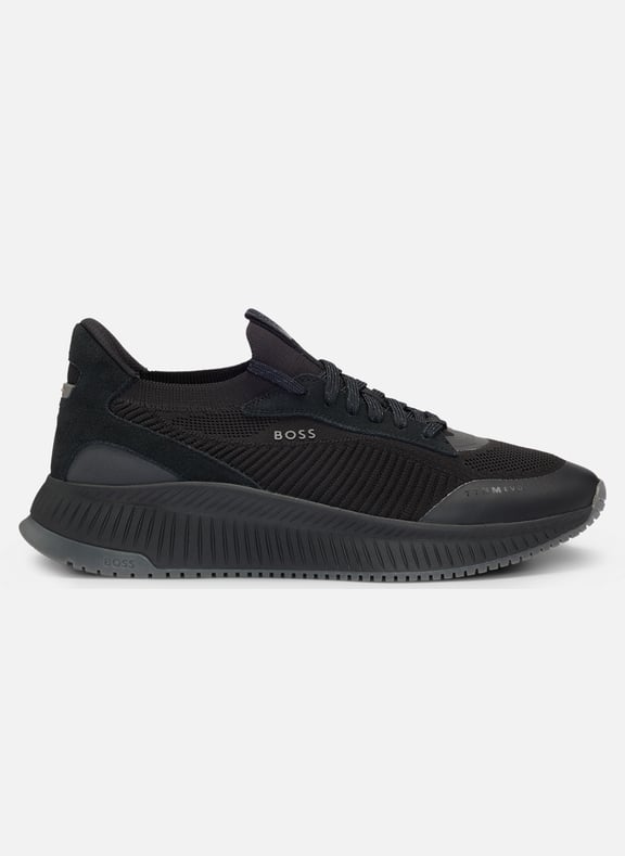 Baskets basses en toile Noir by BOSS BOSS Baskets basses en toile Noir