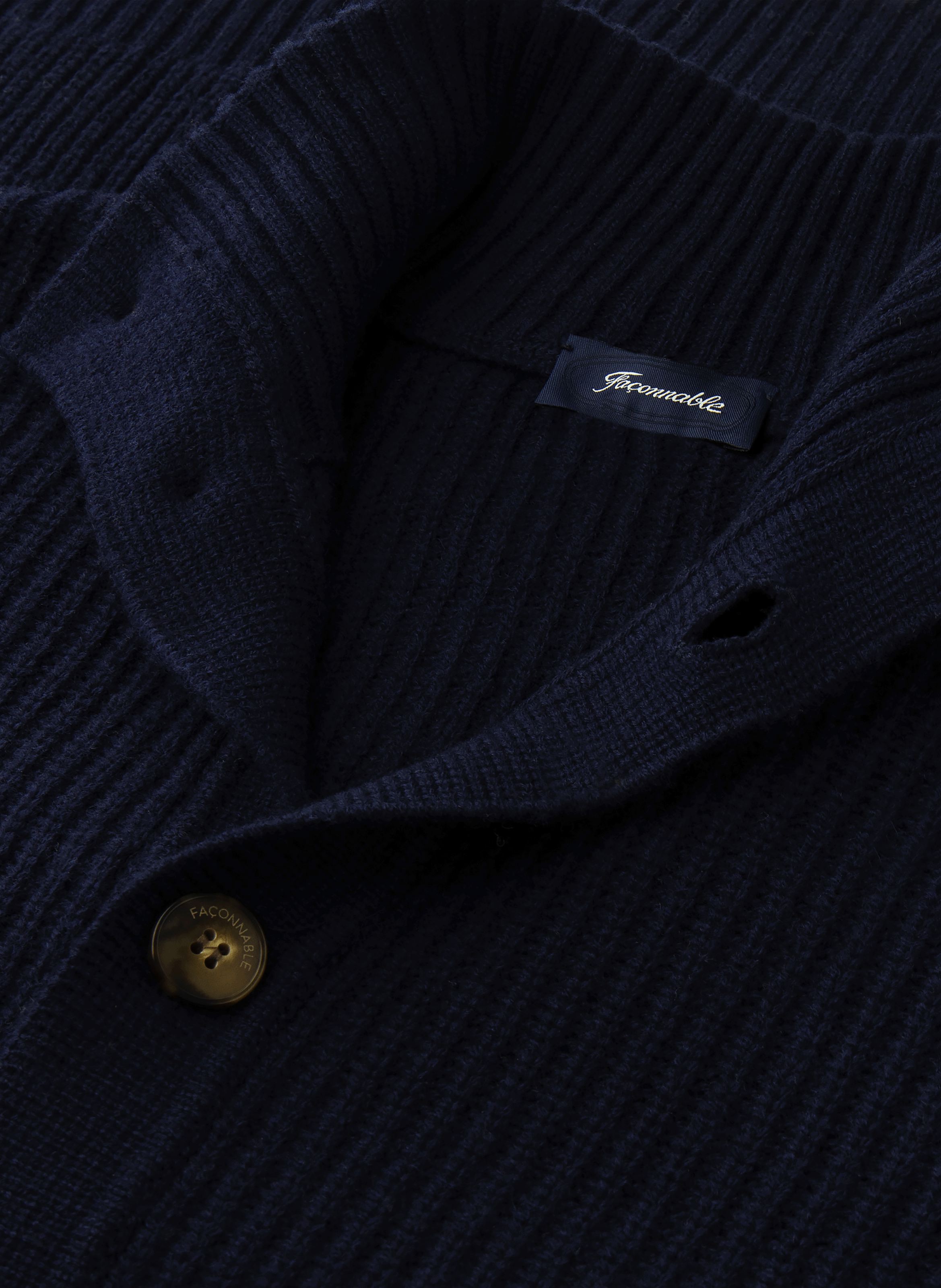 Cardigan en laine FACONNABLE Bleu