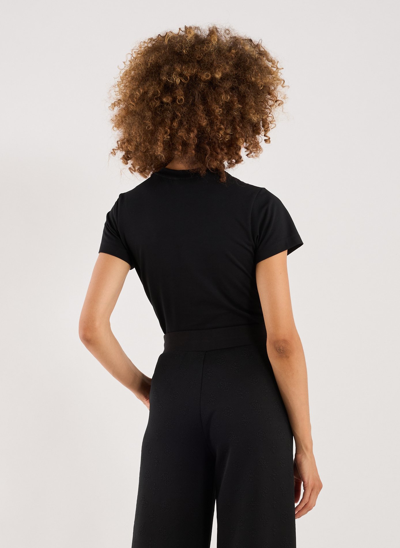 T-shirt avec logo brodé en coton mélangé GUESS Multicolore