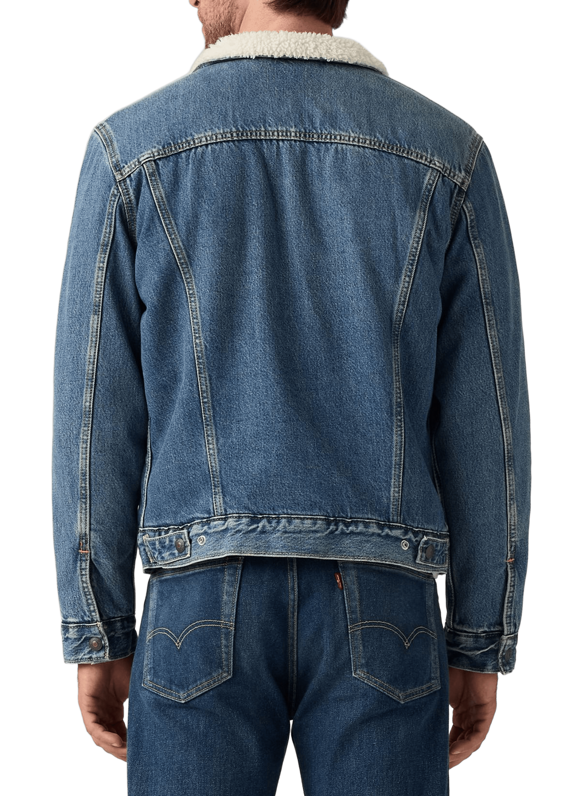 Fleece-lined denim jacket LEVI'S Blue