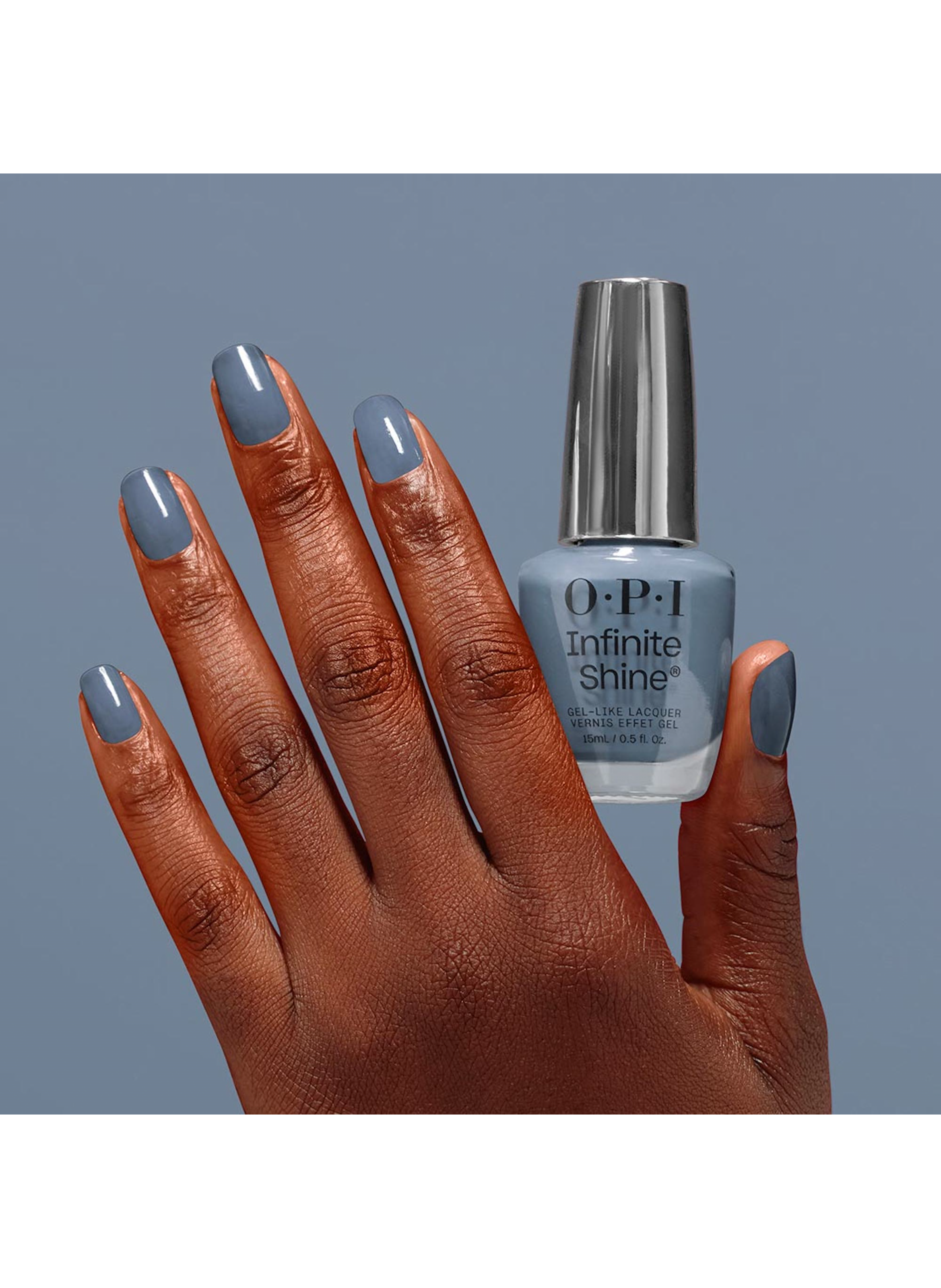 Pure Jean-ius
Infinite Shine
Long-lasting gel effect nail polish OPI Bleu