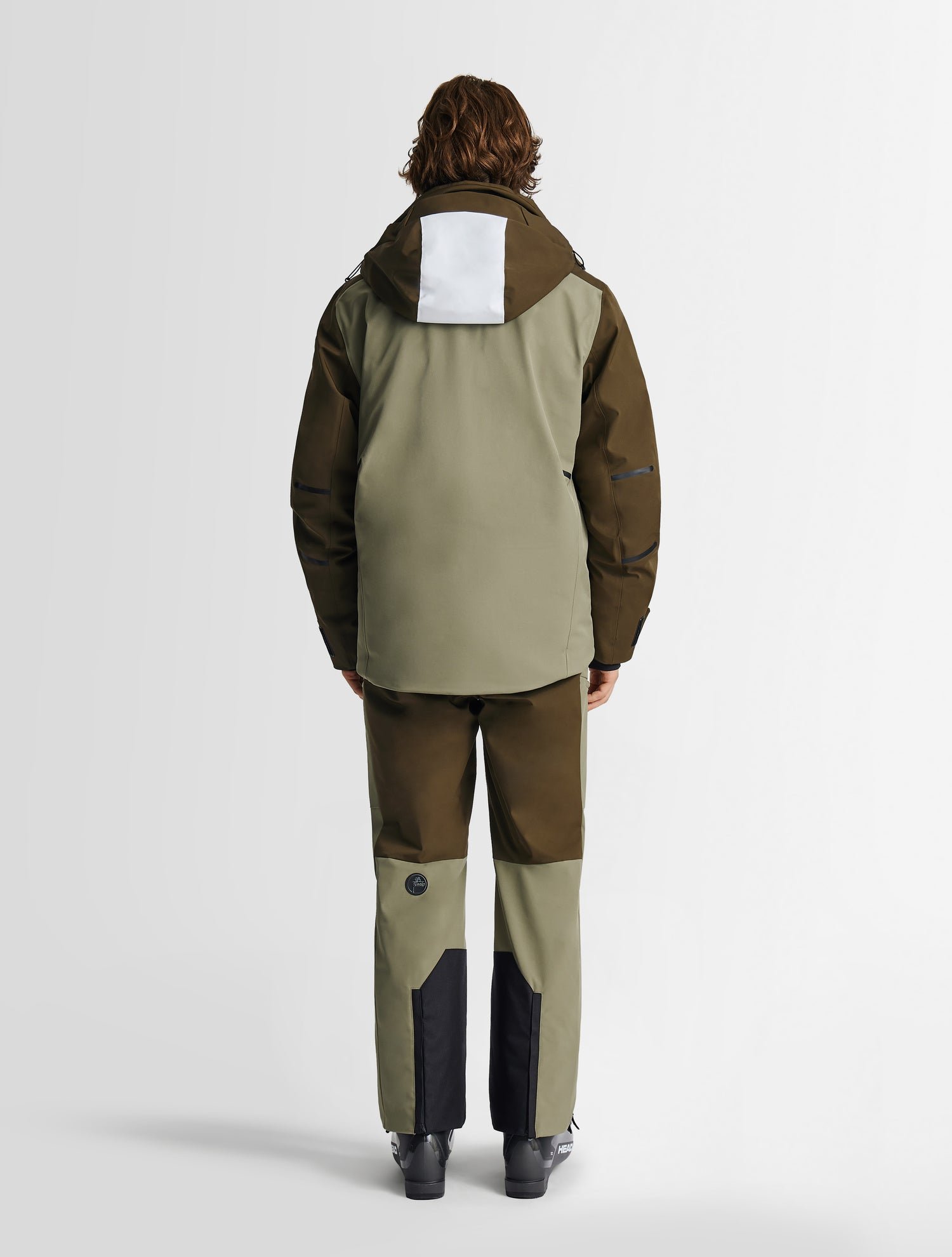 Veste de ski john col capuche coupe regular FUSALP Marron