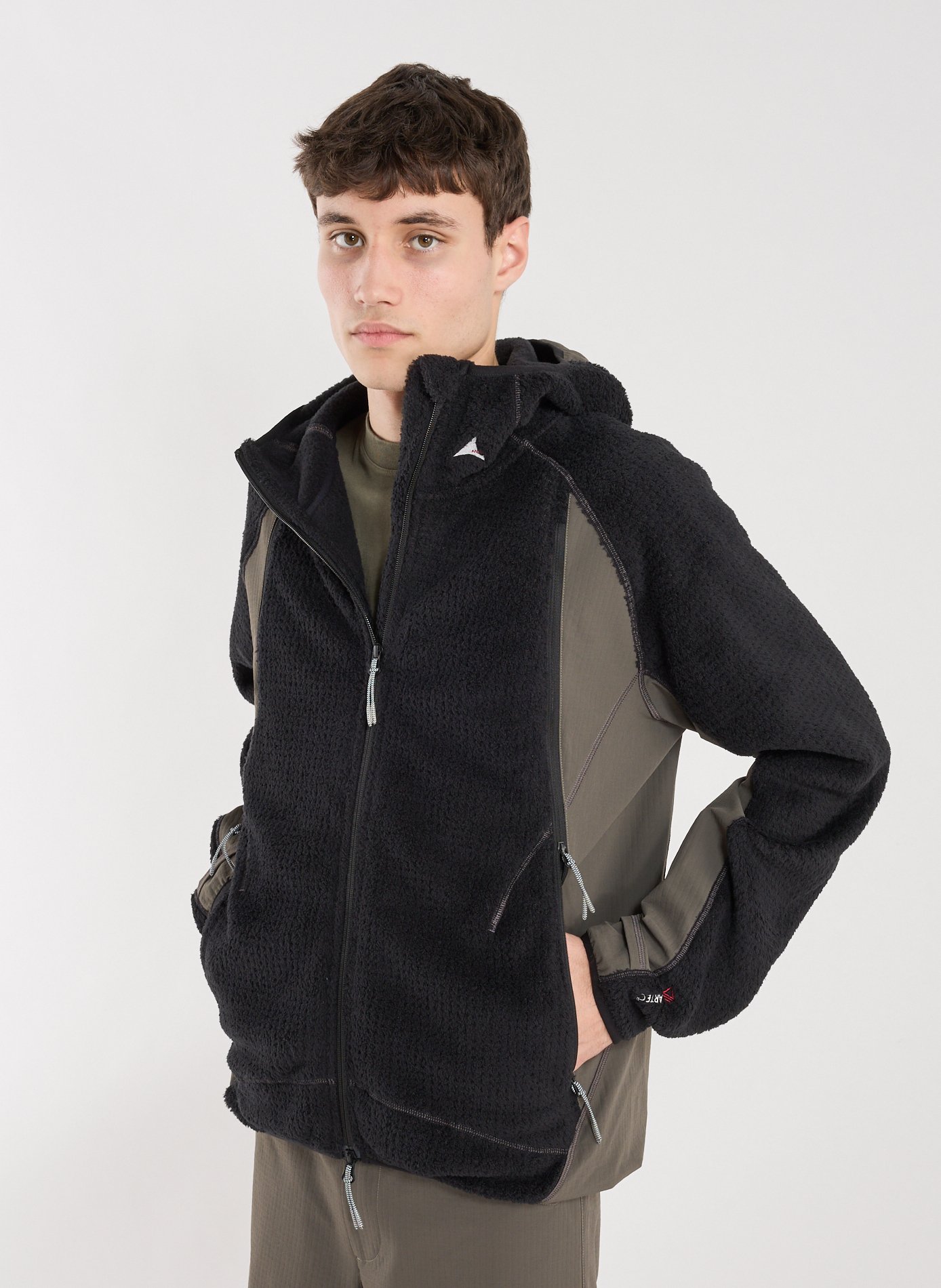 Hooded bi-material jacket ROA Multicolour