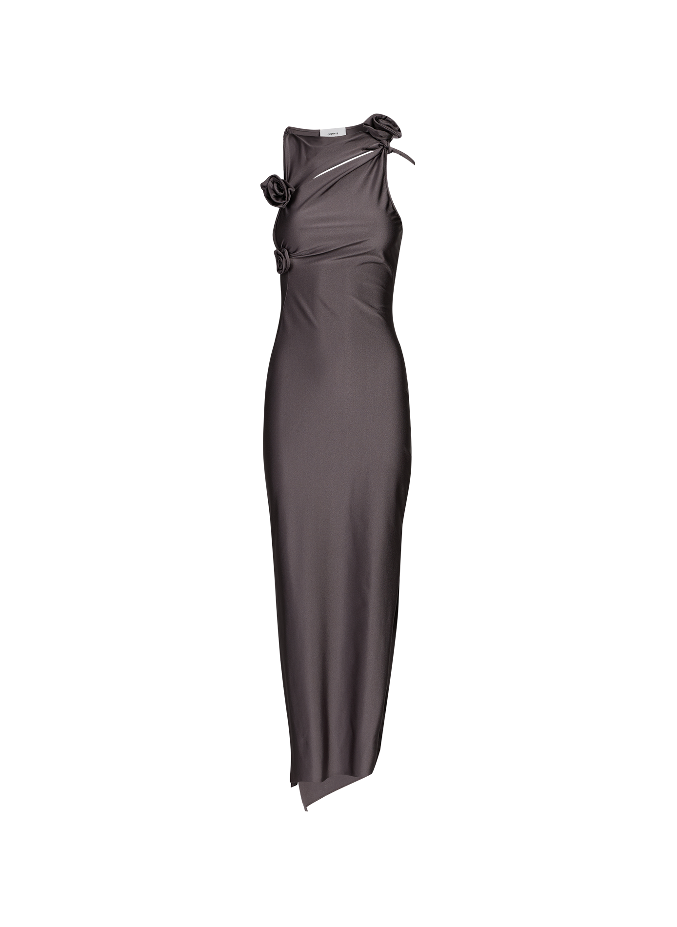 Robe longue satinée COPERNI Gris