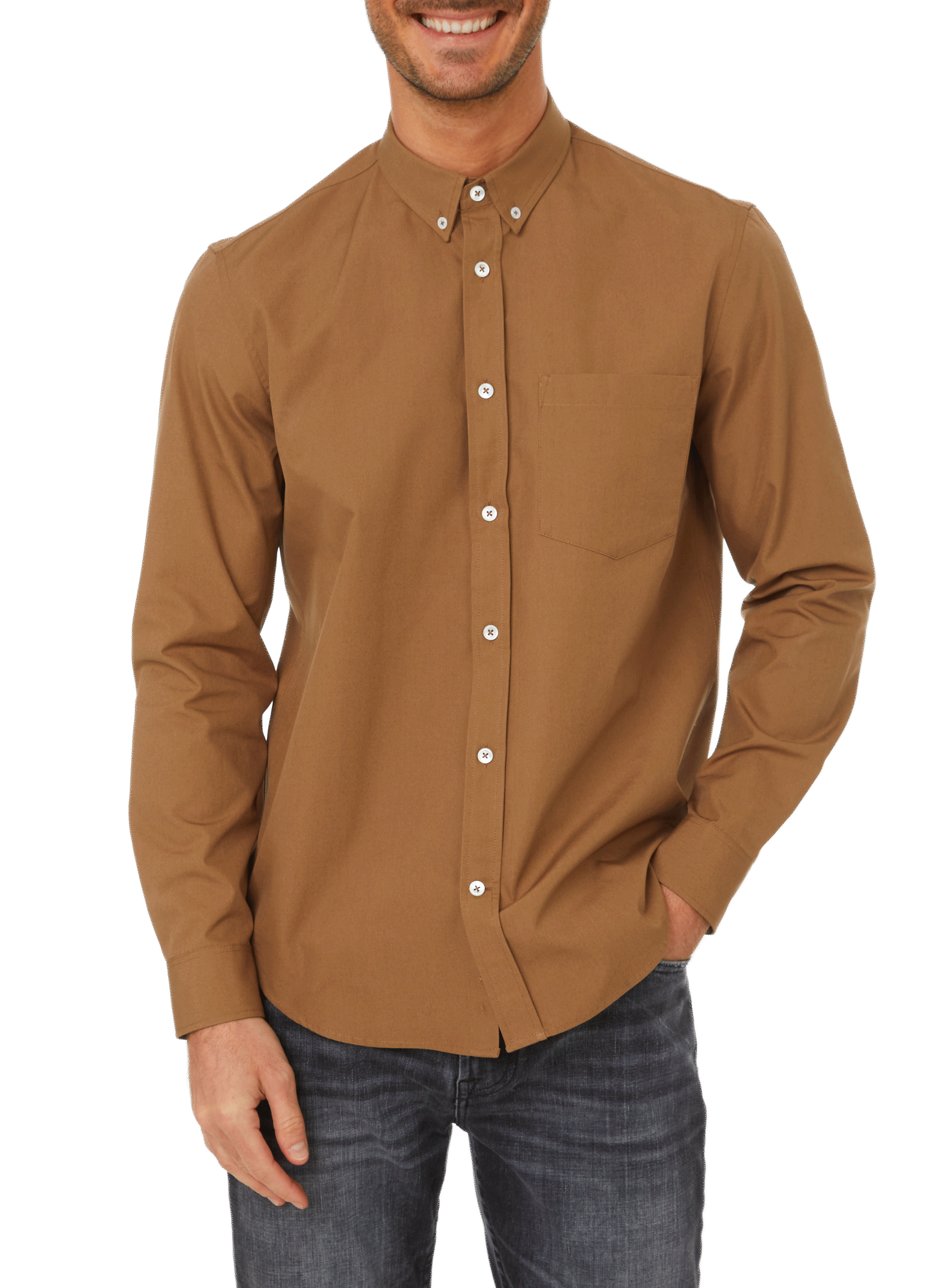 Cotton shirt EDITIONS 102 Brown