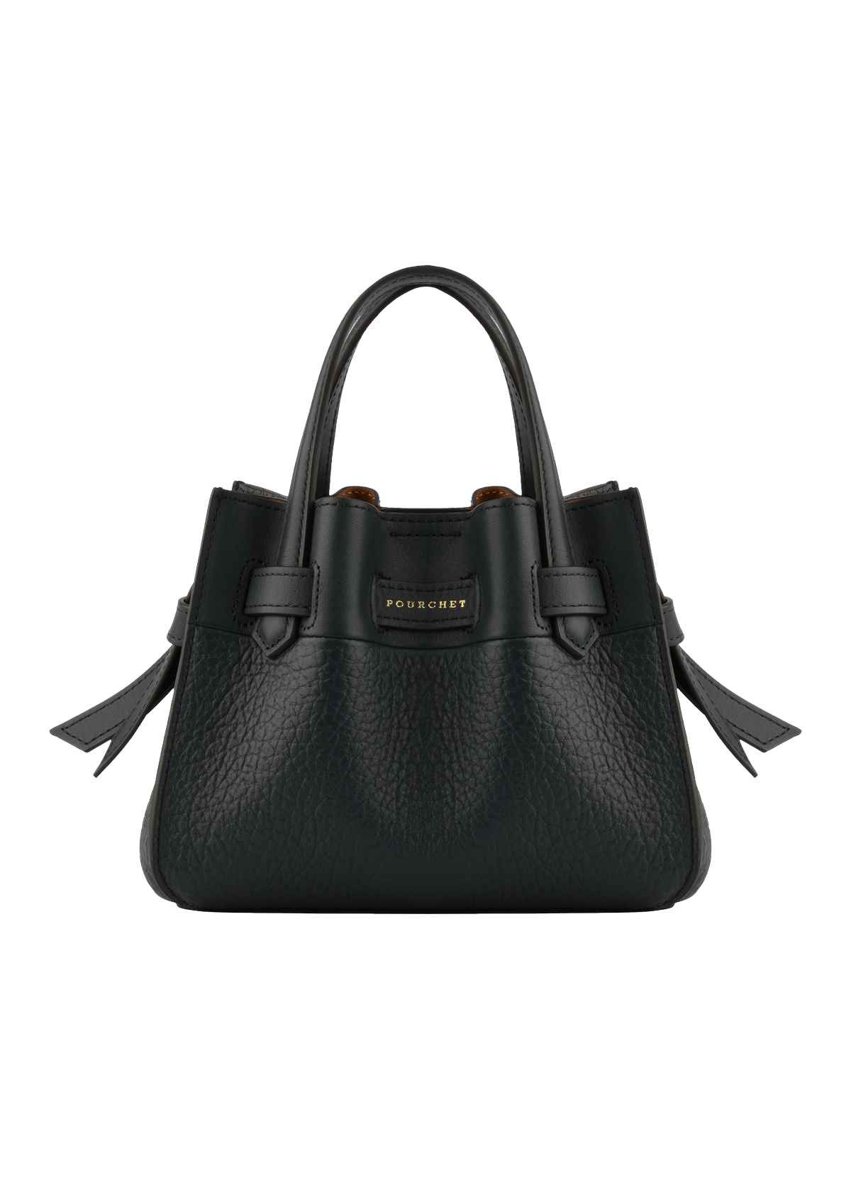 Blossom | Sac à main Nano en cuir de vachette POURCHET Bleu