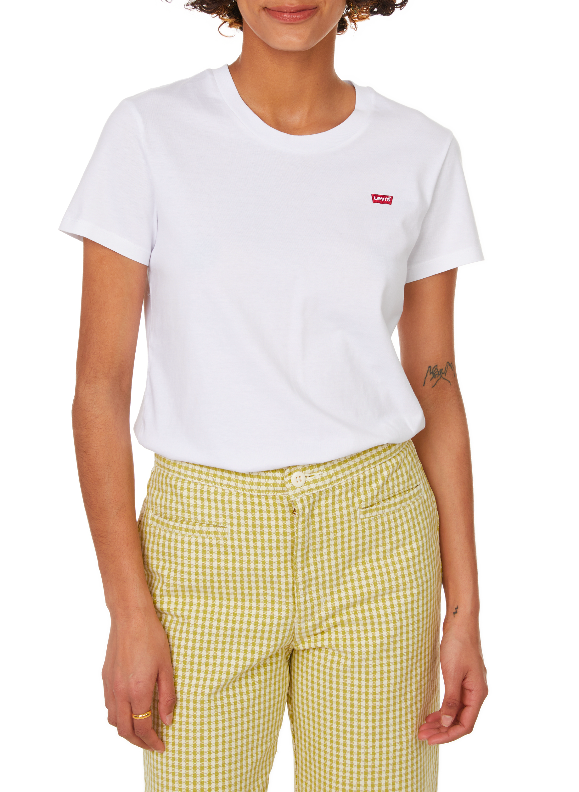 Round-neck cotton T-shirt LEVI'S White