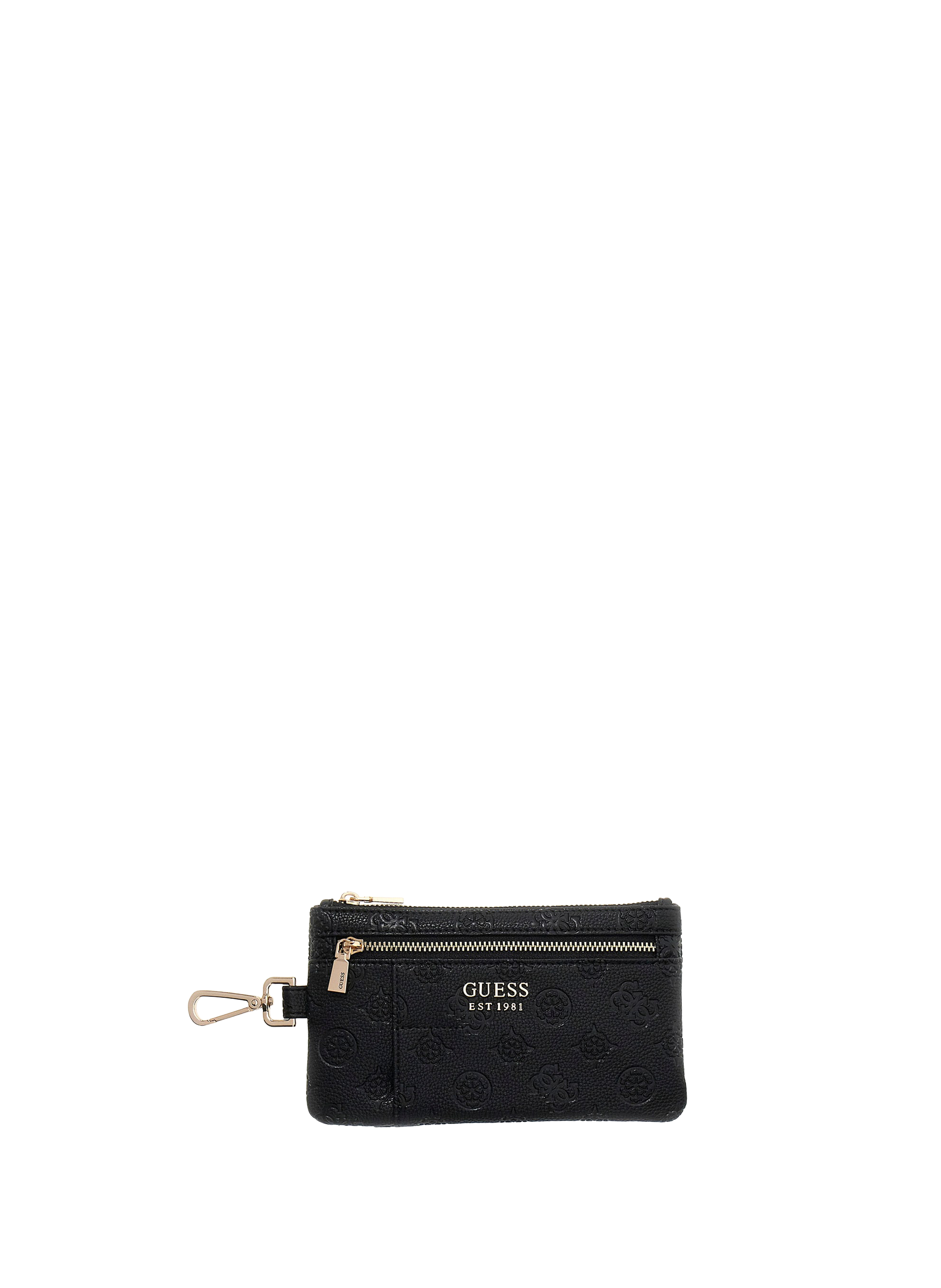 Wallet and keychain set GUESS Black