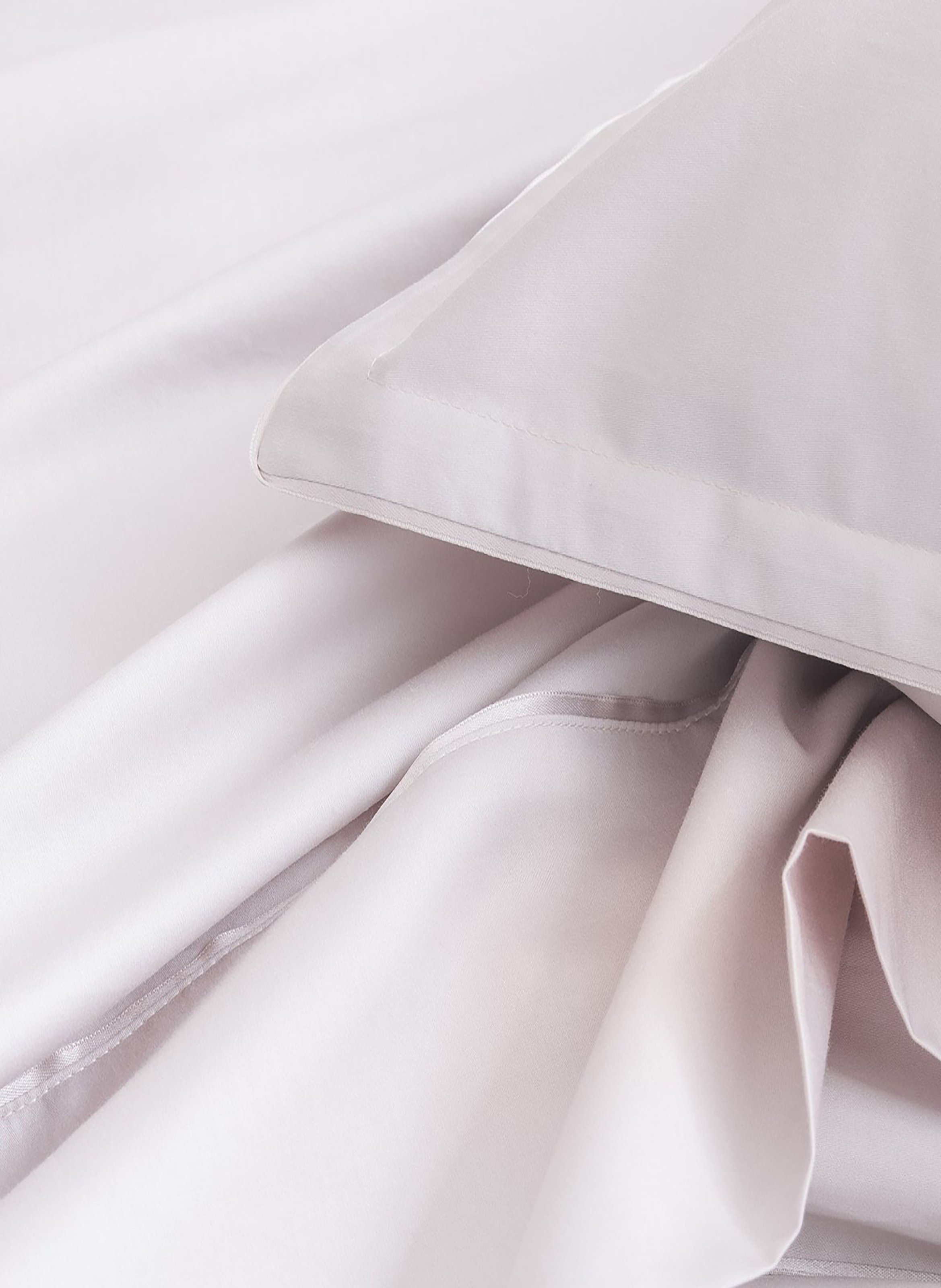 Taie d'oreiller unie en satin de coton, teophile ALEXANDRE TURPAULT Blanc