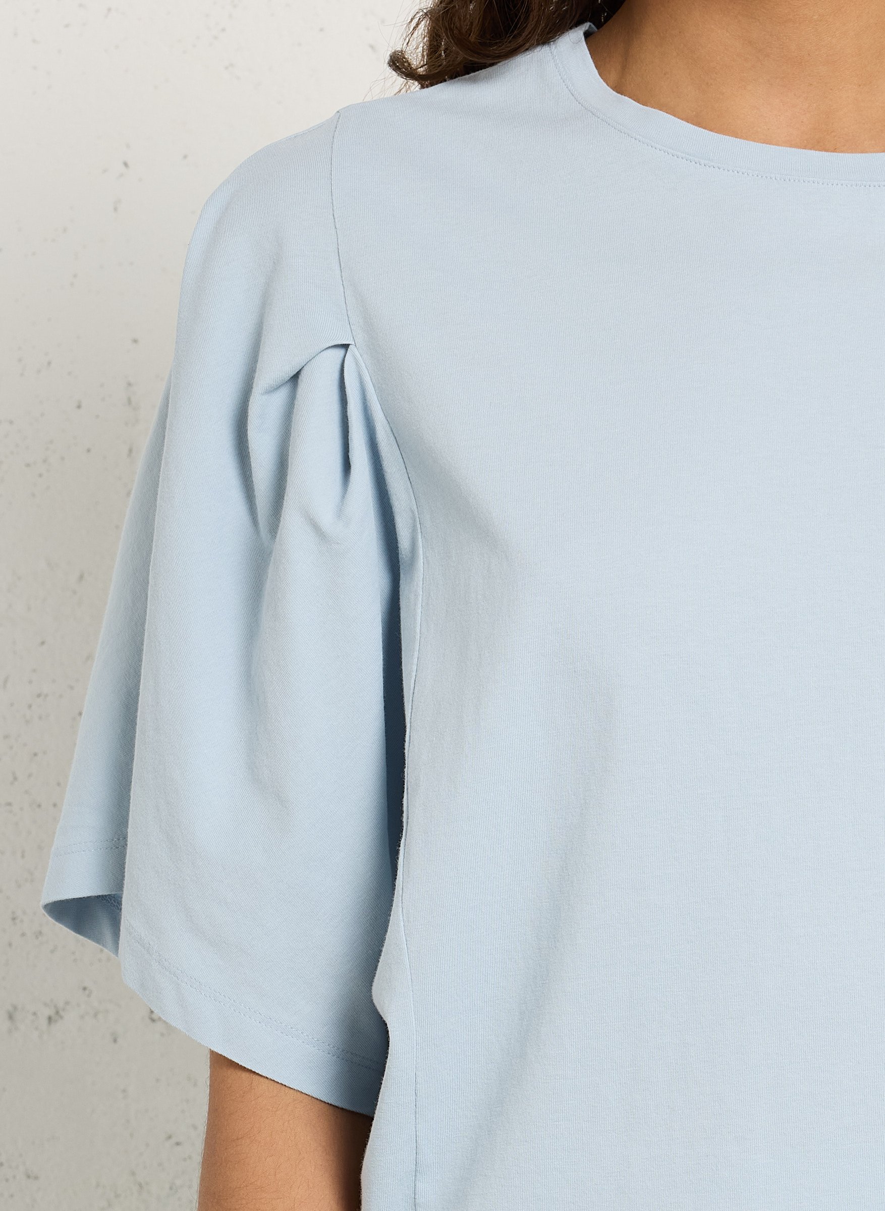Tee-shirt oversize col rond en coton loreen MAISON 123 Bleu
