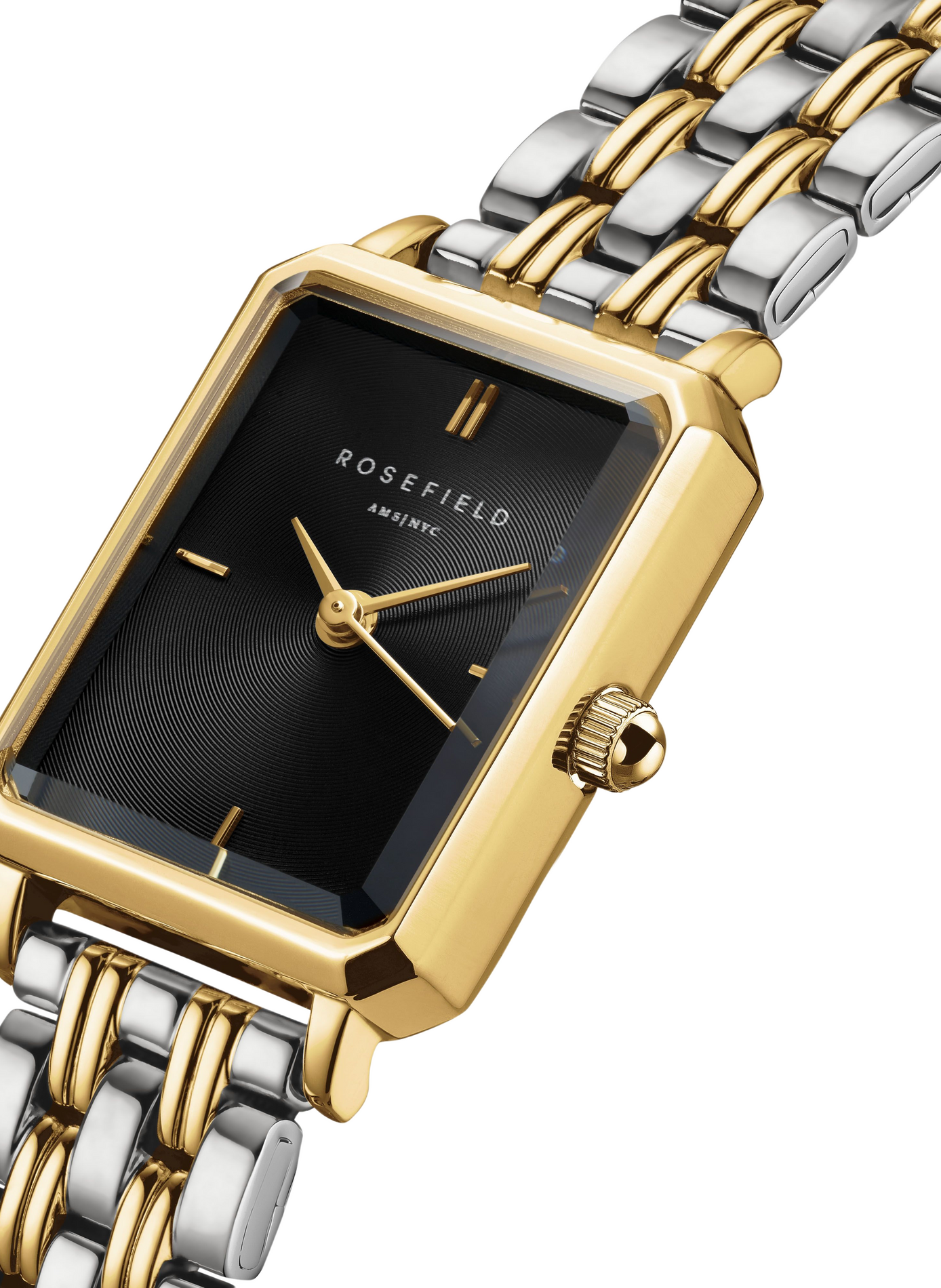 Montre analogique Octagon XS en acier inoxydable ROSEFIELD Noir