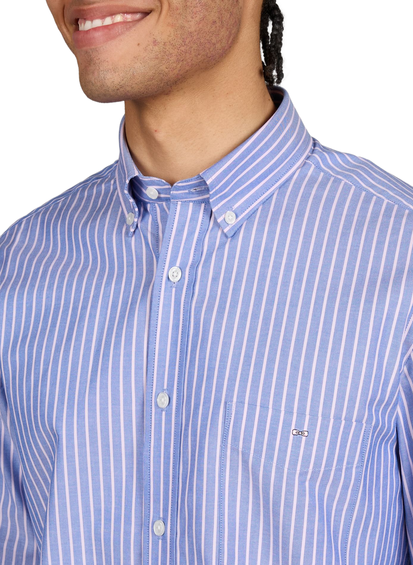 Chemise droite en lin EDEN PARK Rose