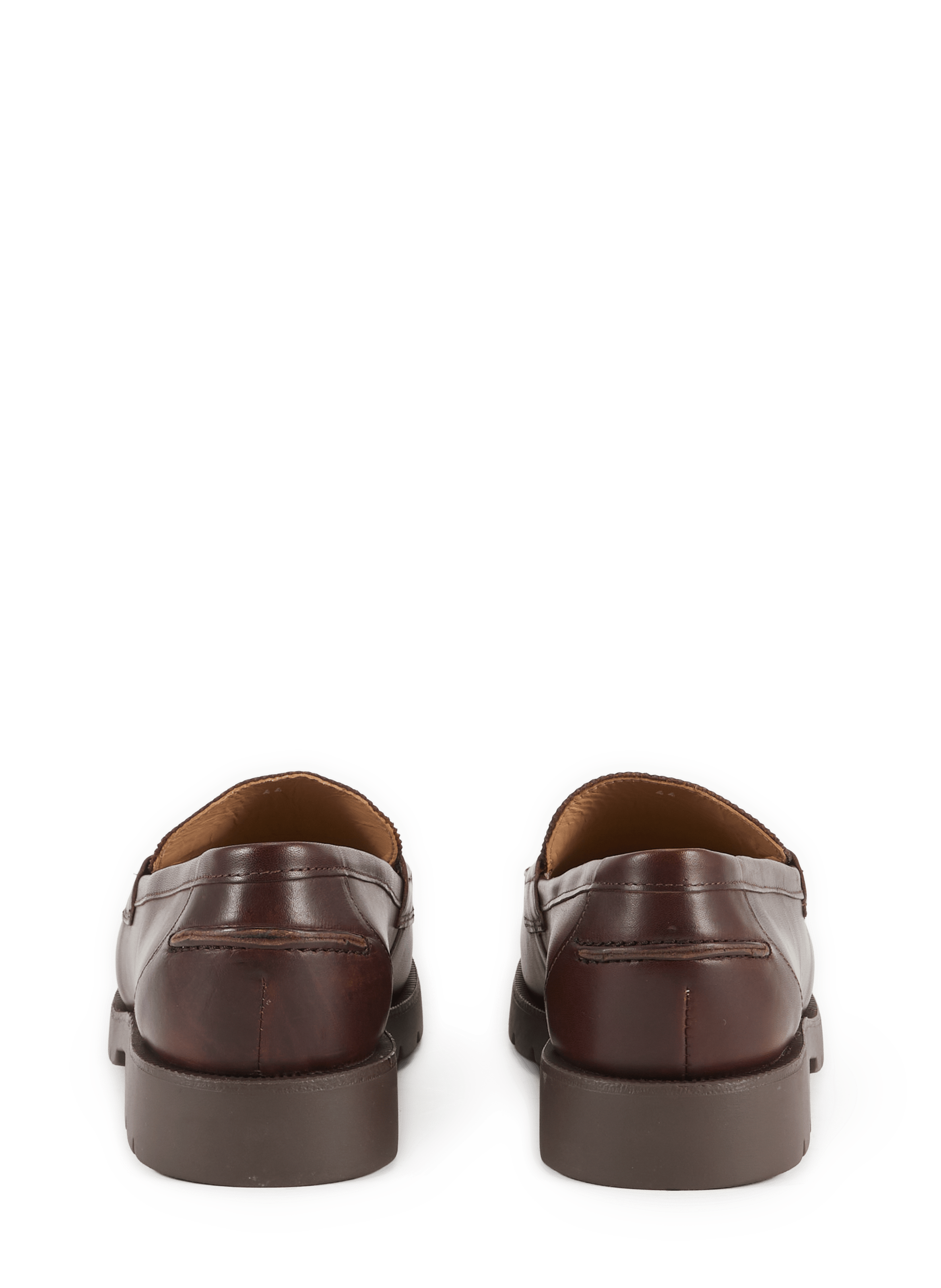 Calfskin leather loafers KLEMAN Brown