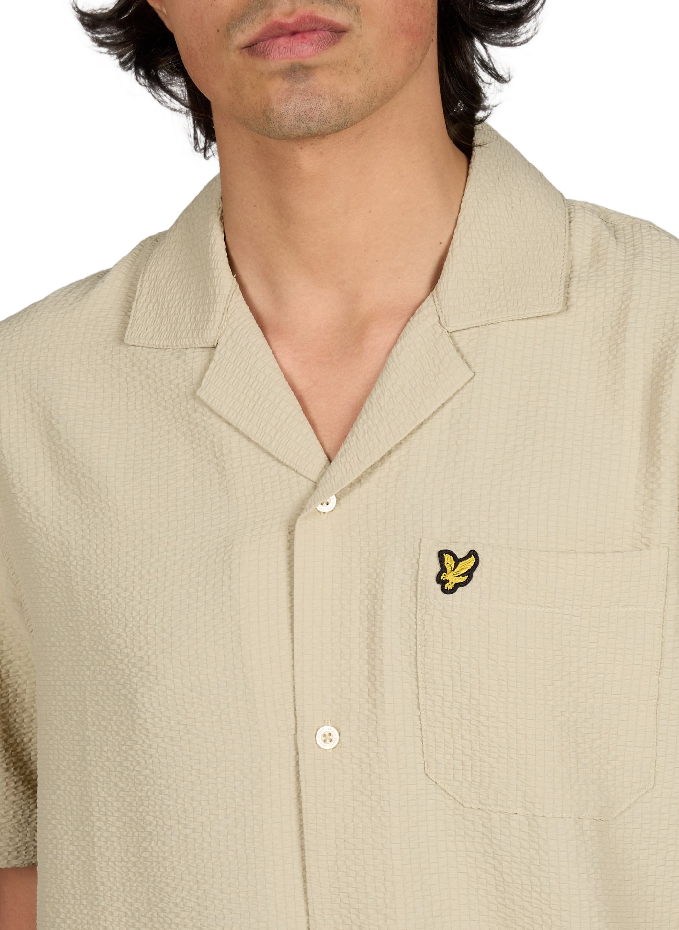 Chemise texturée à manches courtes LYLE & SCOTT Beige