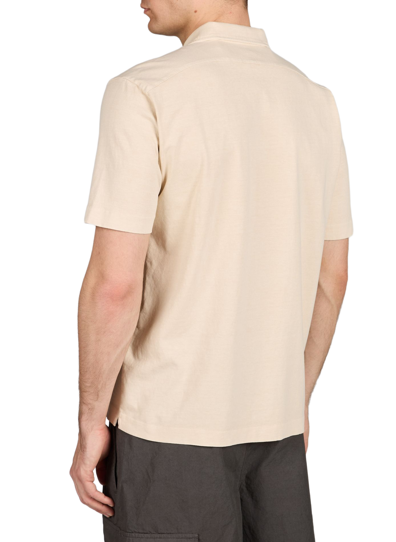 Straight cotton polo shirt CP COMPANY Beige