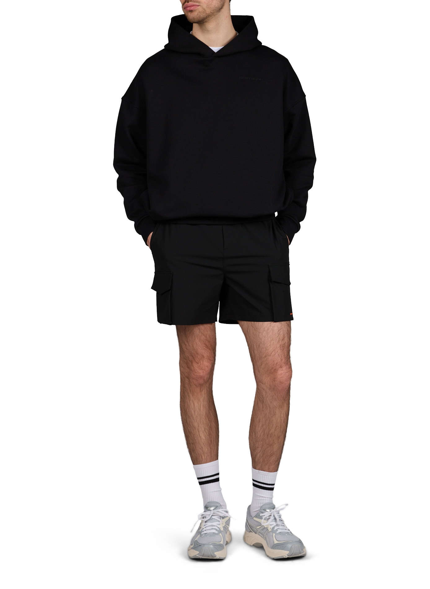 Short droit Ernesto à poches GERTRUDE ET GASTON Noir