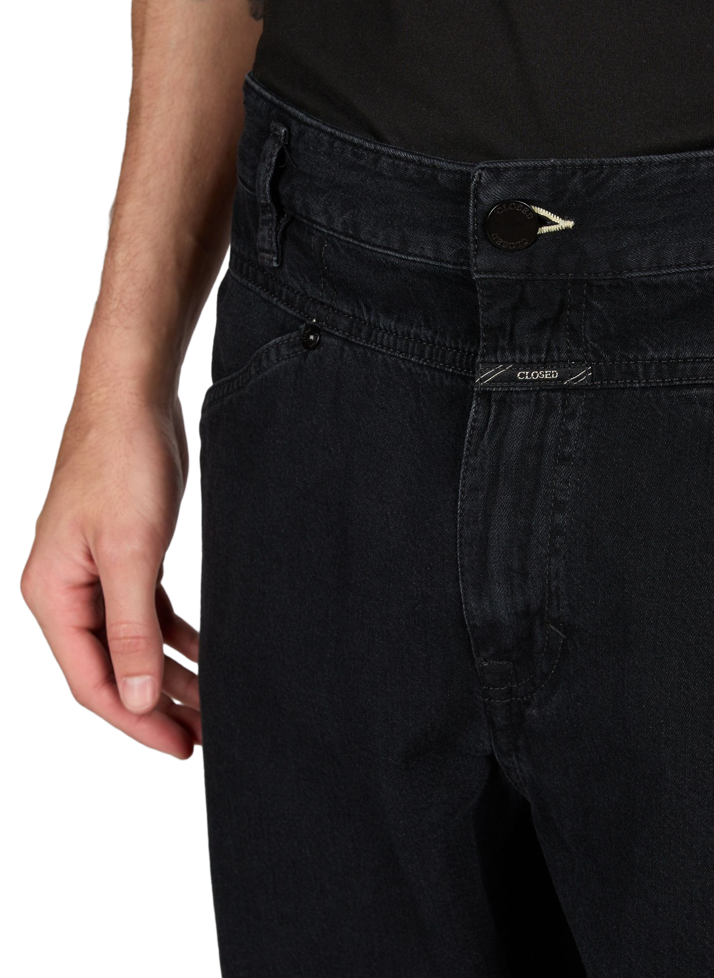 X-Lent Tapered Cotton Tapered Jeans CLOSED Black
