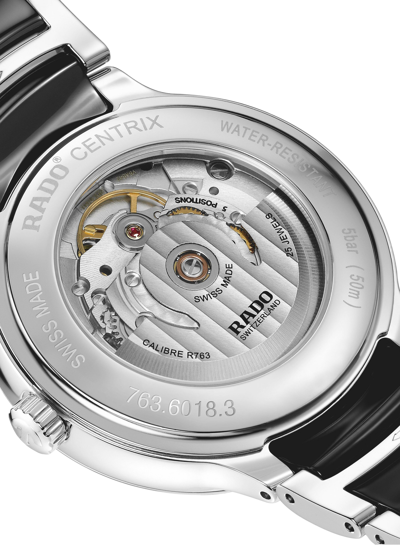 Montre automatique Centrix Automatic en céramique RADO Noir