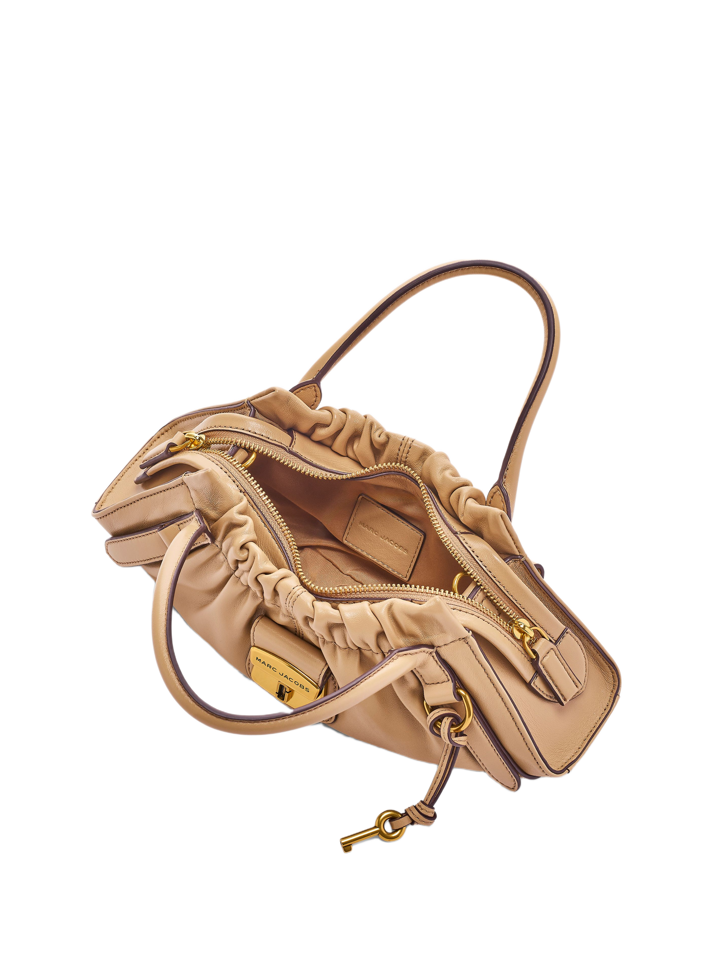 Sac The Cristina Small Satchel en cuir | Marron MARC JACOBS Femme