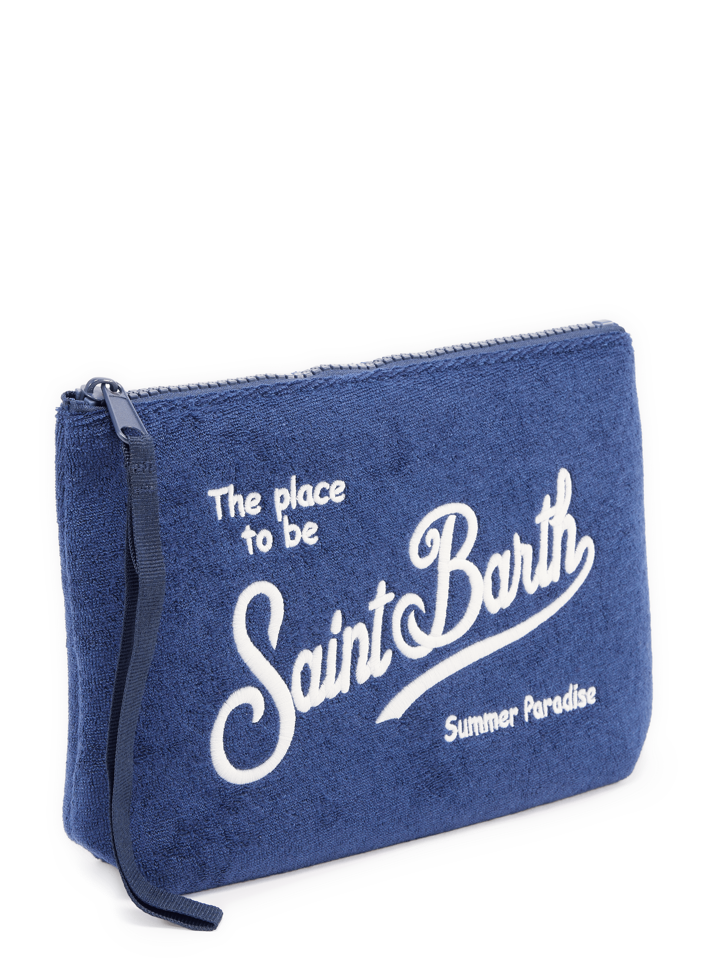 Embroidered Aline toiletry bag MC2 SAINT BARTH Blue