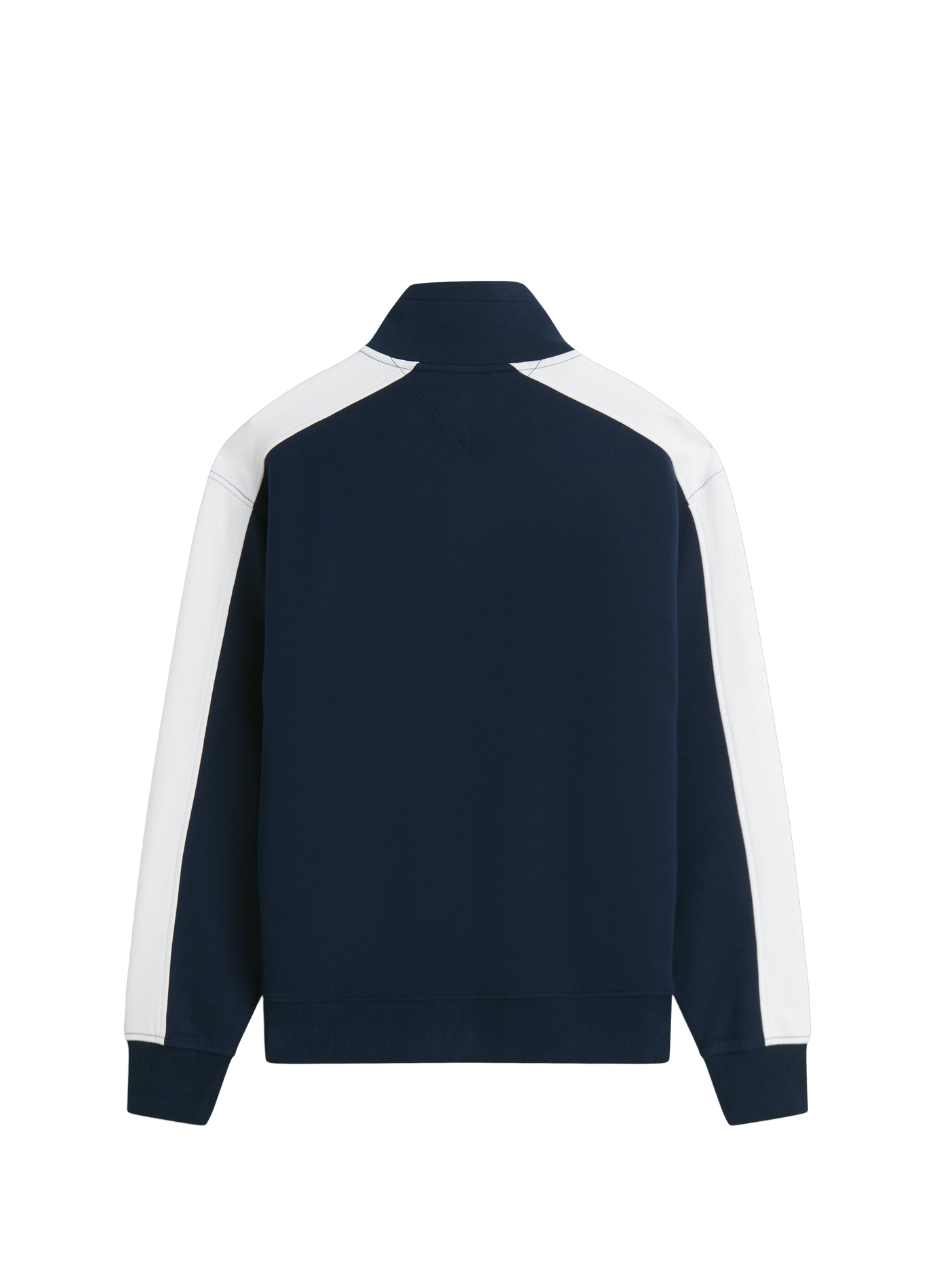 Straight sweatshirt with high collar and zip in cotton TOMMY HILFIGER Blue