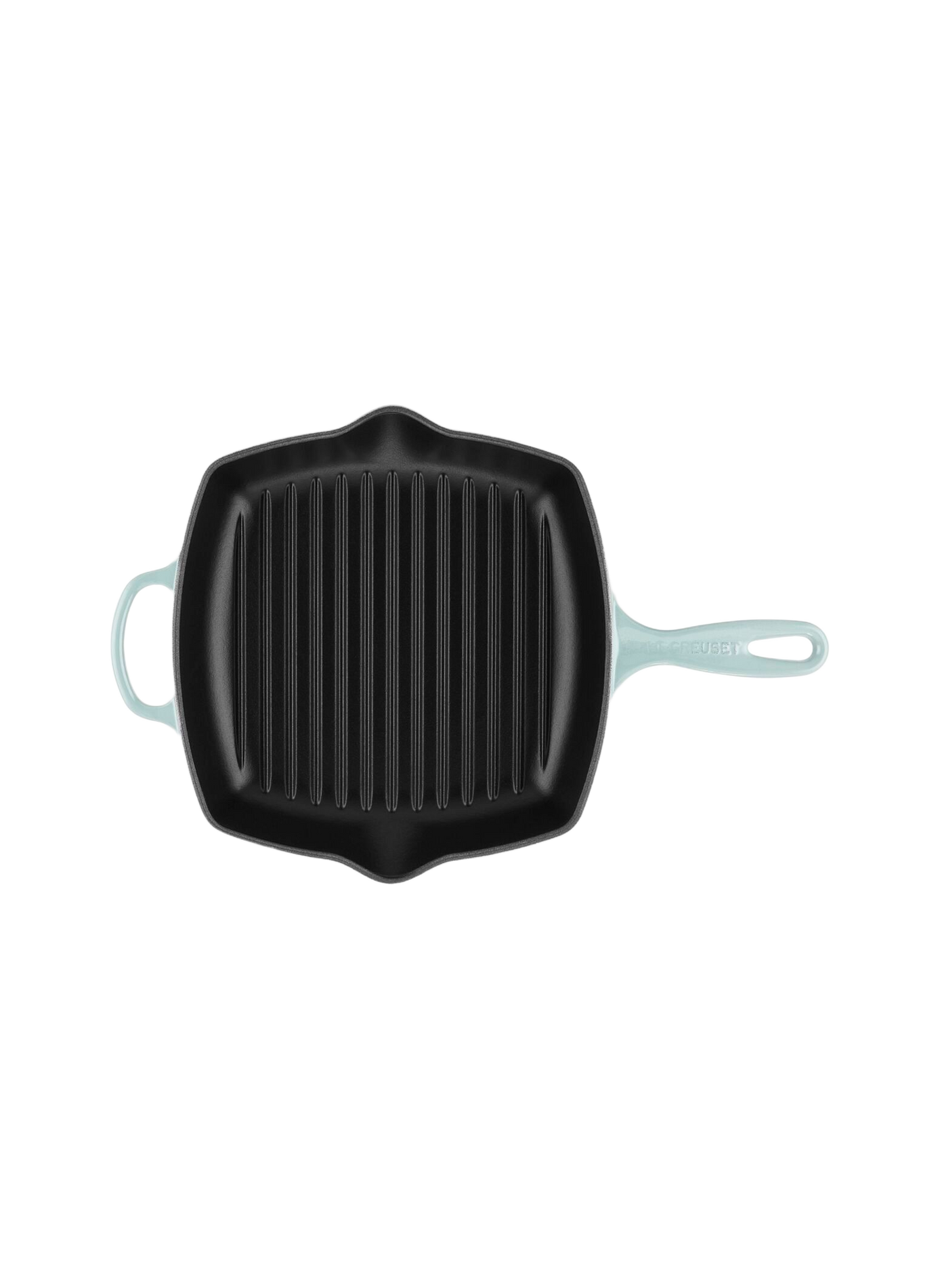 Square enameled cast iron pan LE CREUSET Grey