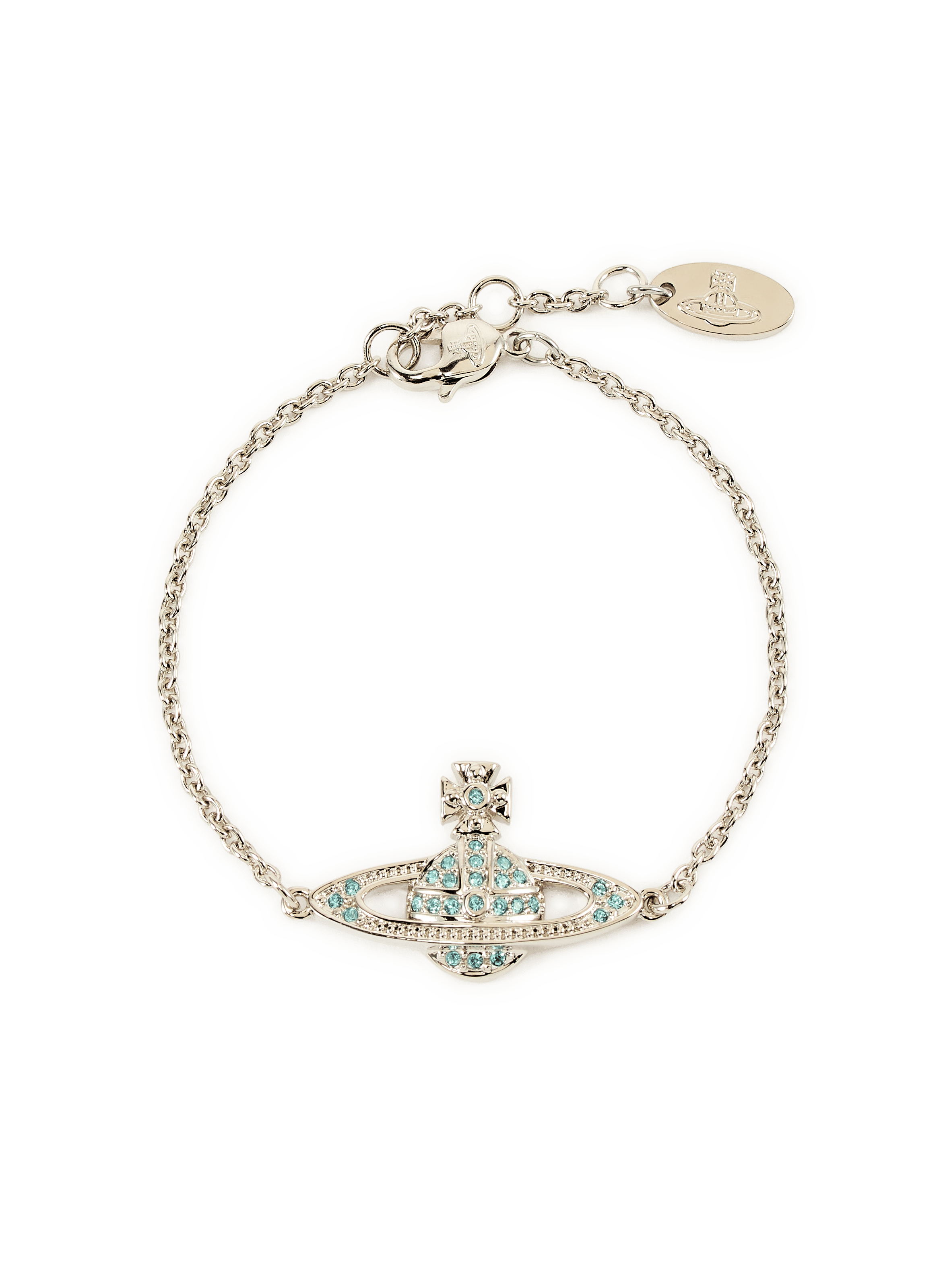 Bracelet à logo emblèmatique VIVIENNE WESTWOOD Bleu