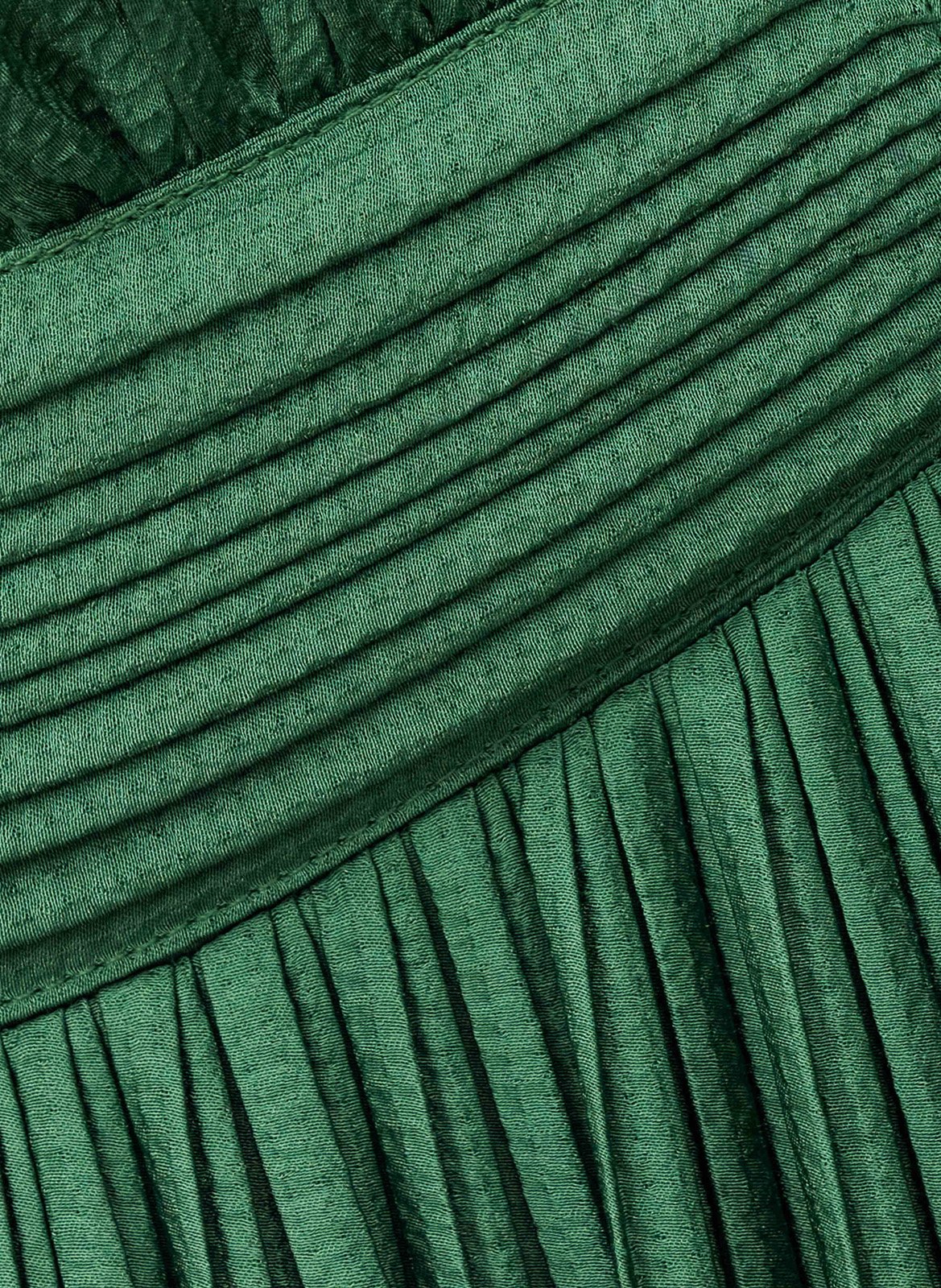 Robe longue plissée wasta BA&SH Vert