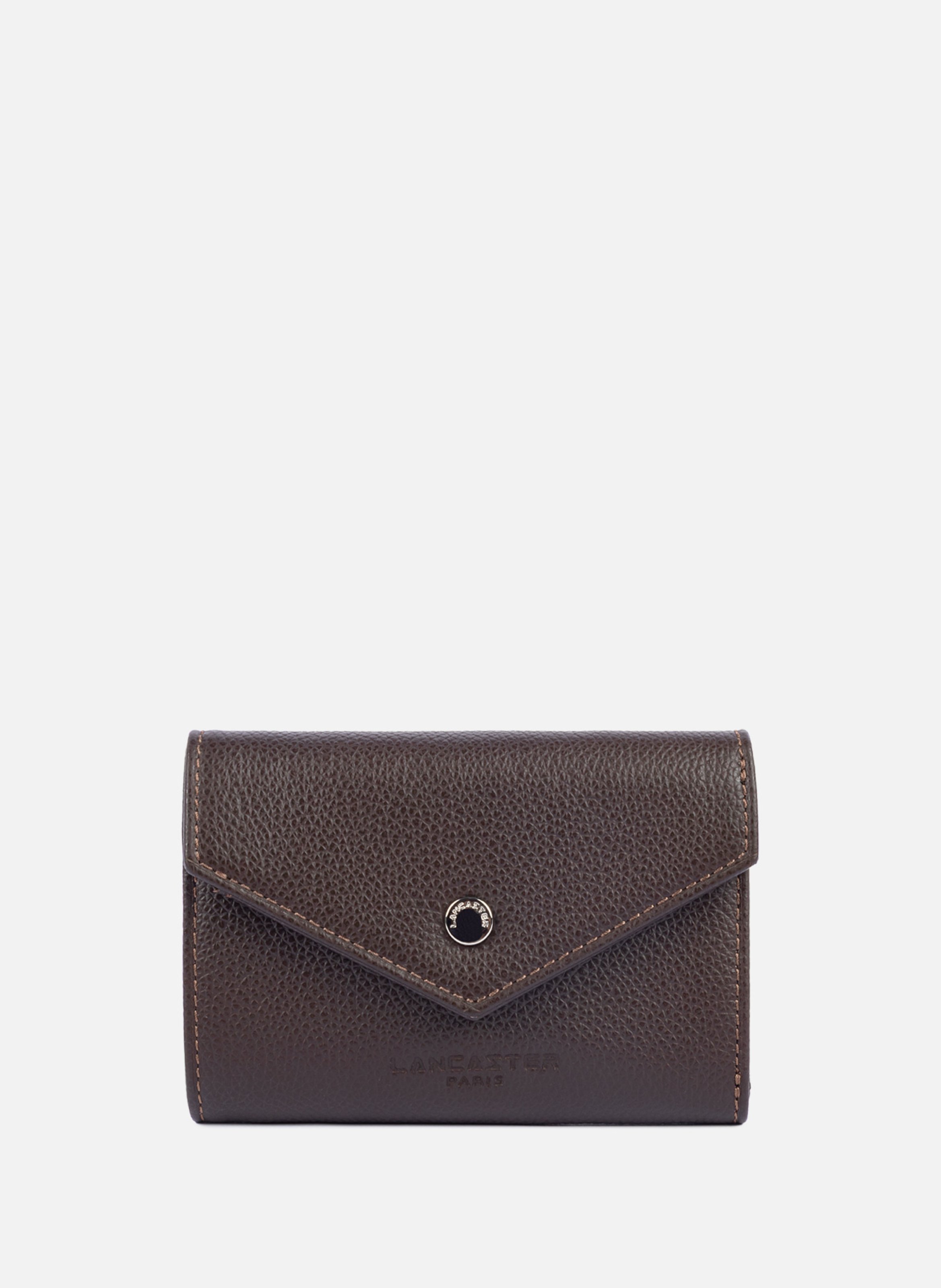 Porte-cartes - foulonné pm LANCASTER Marron