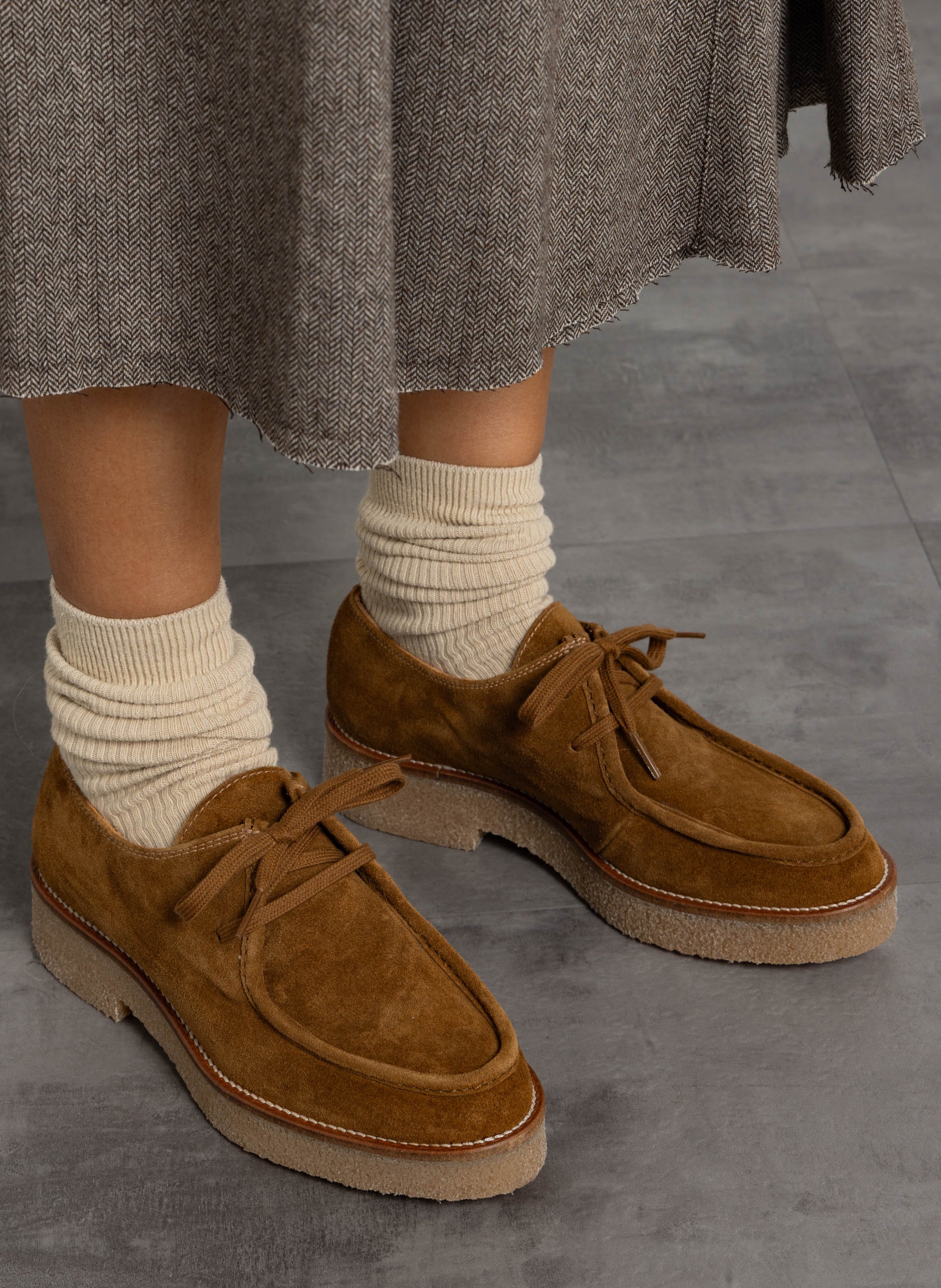Derbies en cuir orelia MAISON 123 Beige