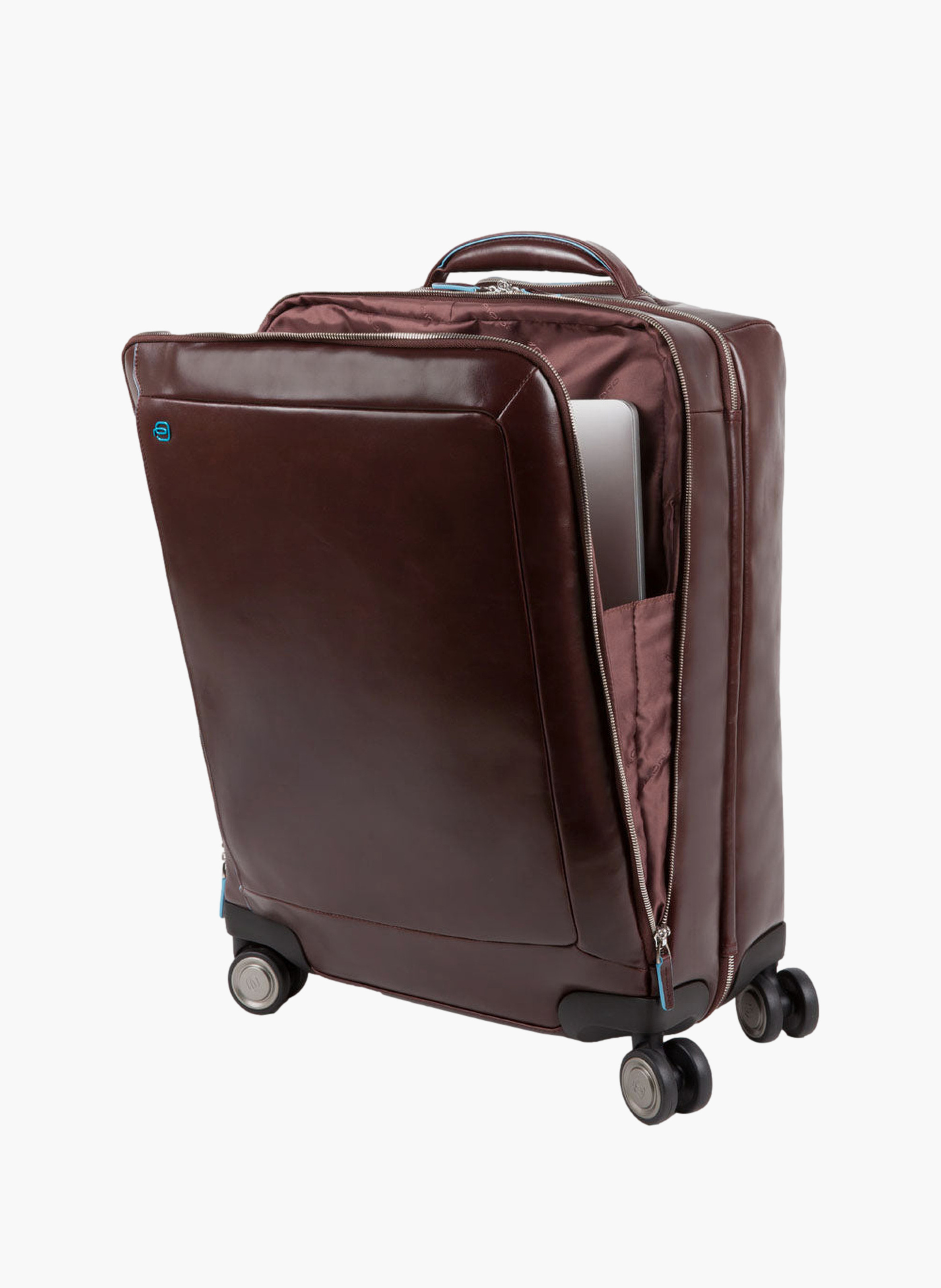Valise à roulettes cabine d'ordinateur 15,6" PIQUADRO Marron