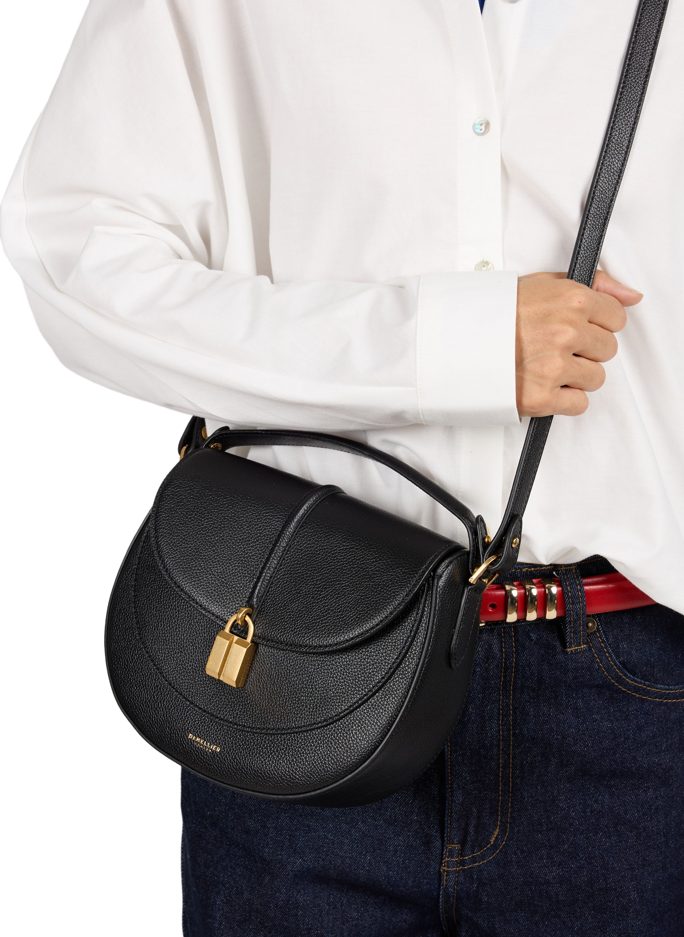 Siena leather handbag DEMELLIER LONDON Black