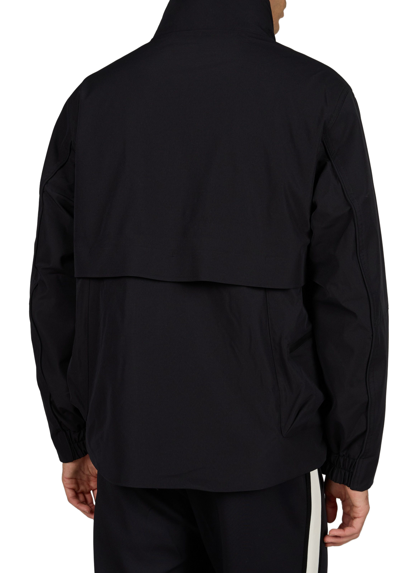 Plain straight high-neck jacket | Black GERTRUDE Men