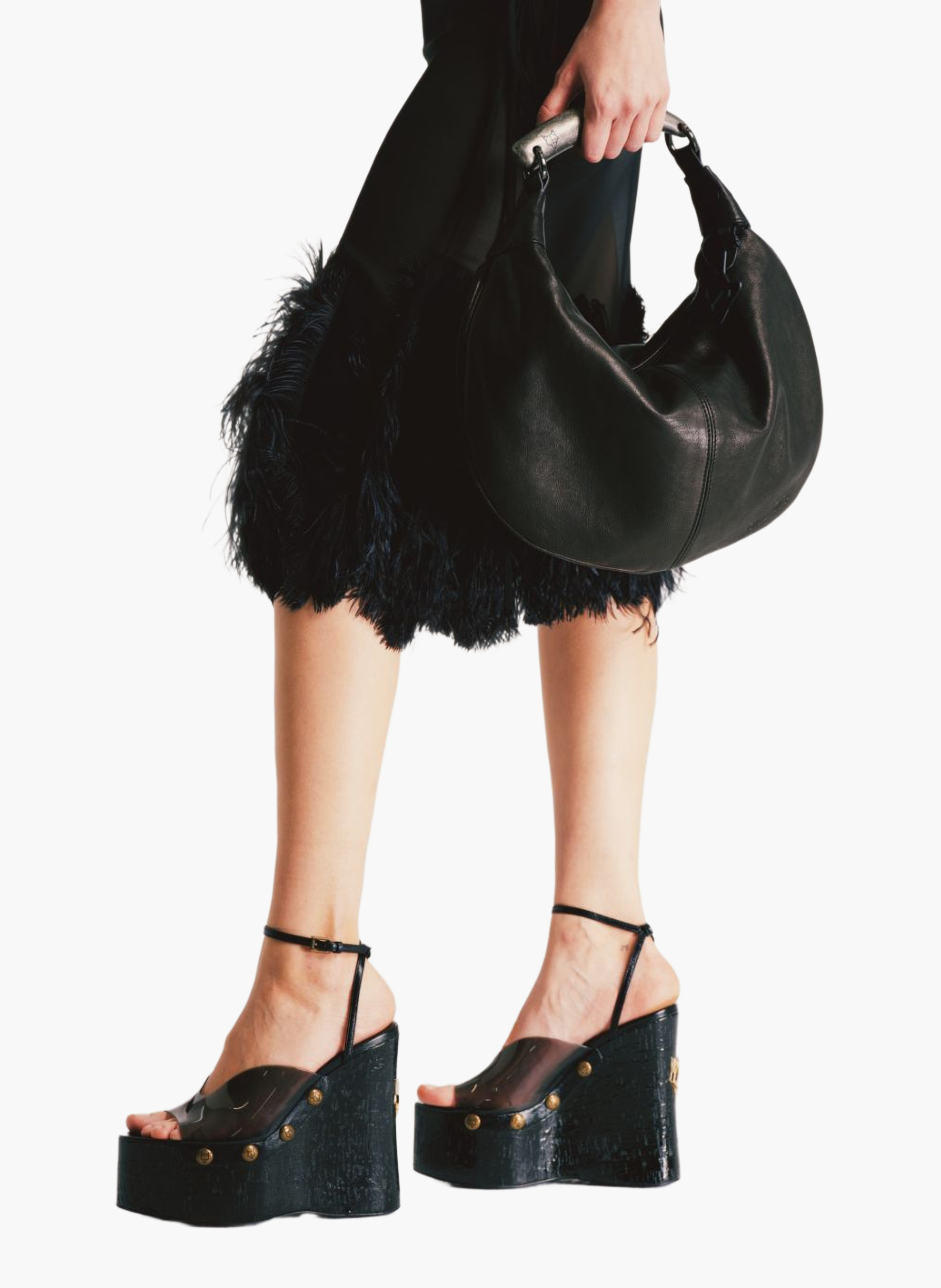 Chaussures à talons tiger lilly en tpu NAKED WOLFE Gris