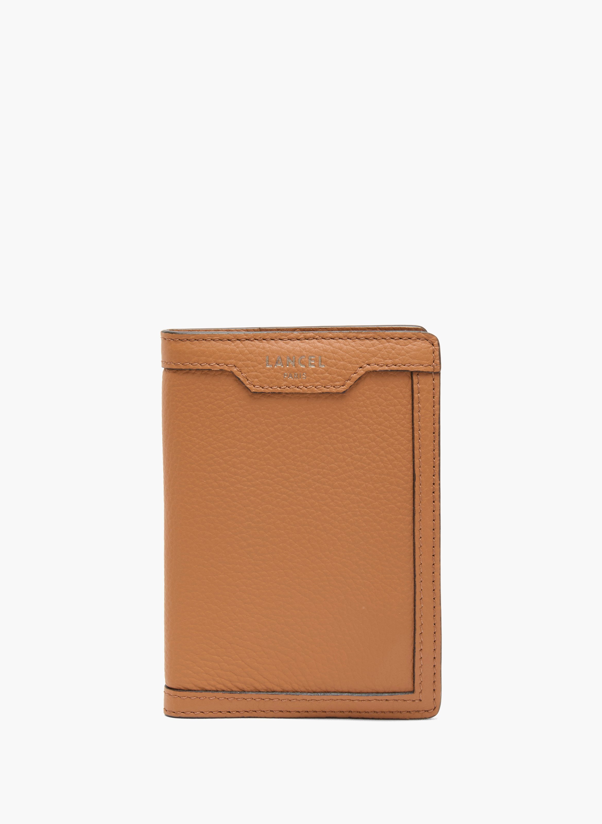 Porte-passeport charlie de lancel en cuir LANCEL Marron