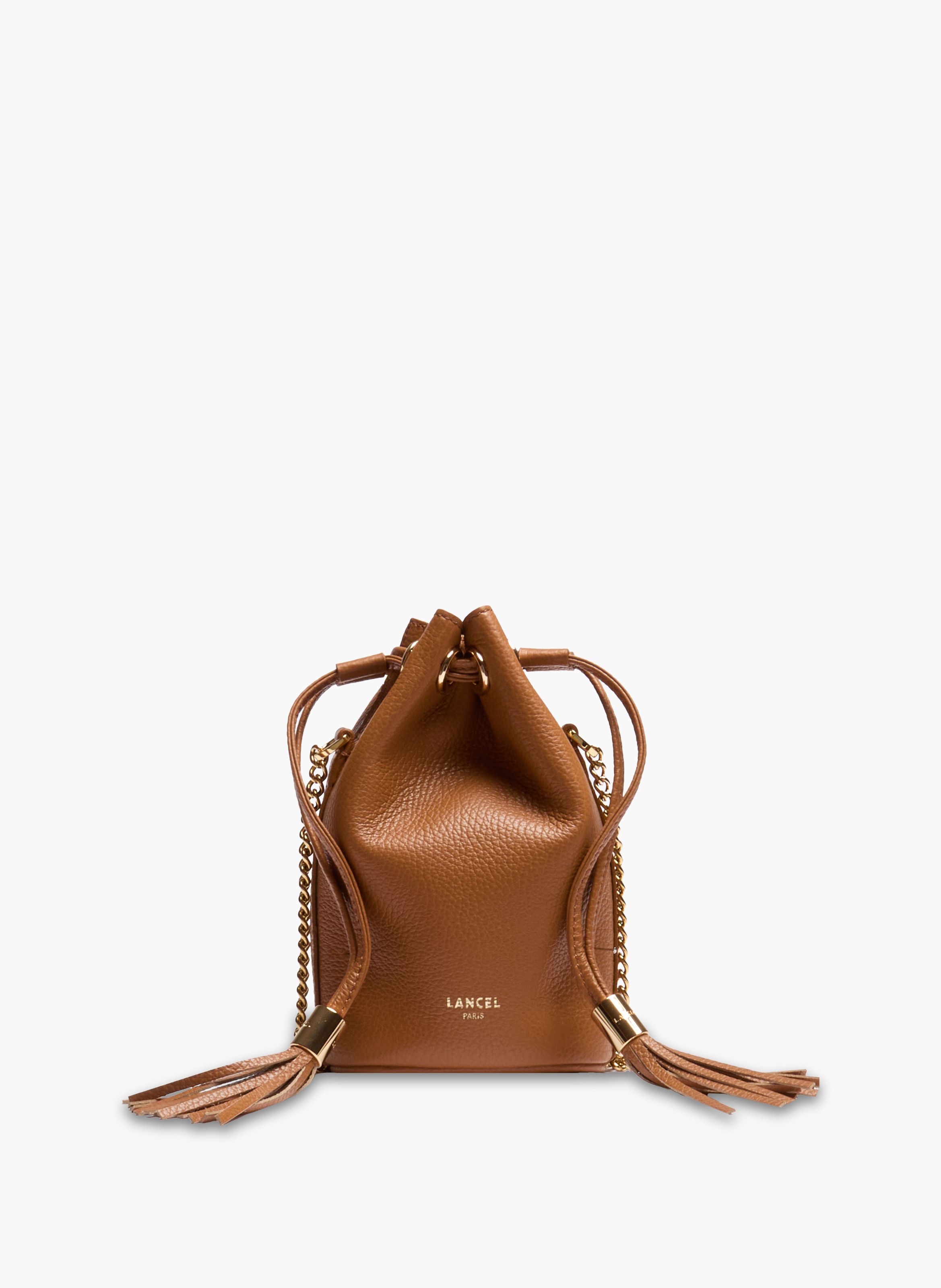 Mini sac seau premier flirt de lancel en cuir LANCEL Marron
