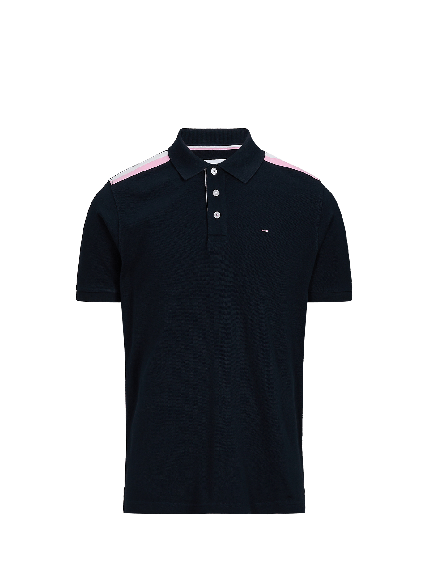 Polo droit à logo en coton EDEN PARK Bleu