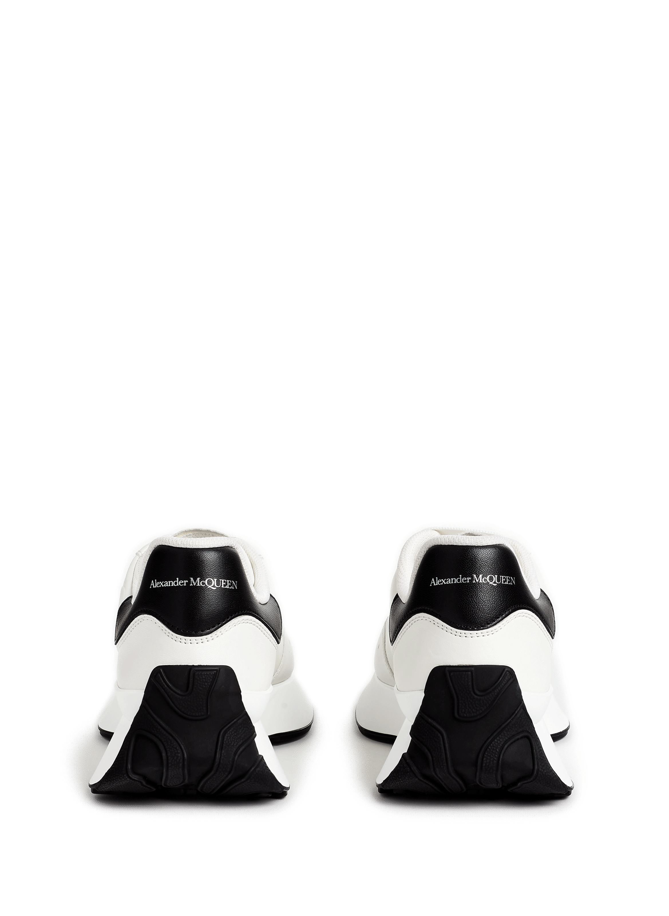 Baskets Sprint Runner en cuir ALEXANDER MCQUEEN Blanc