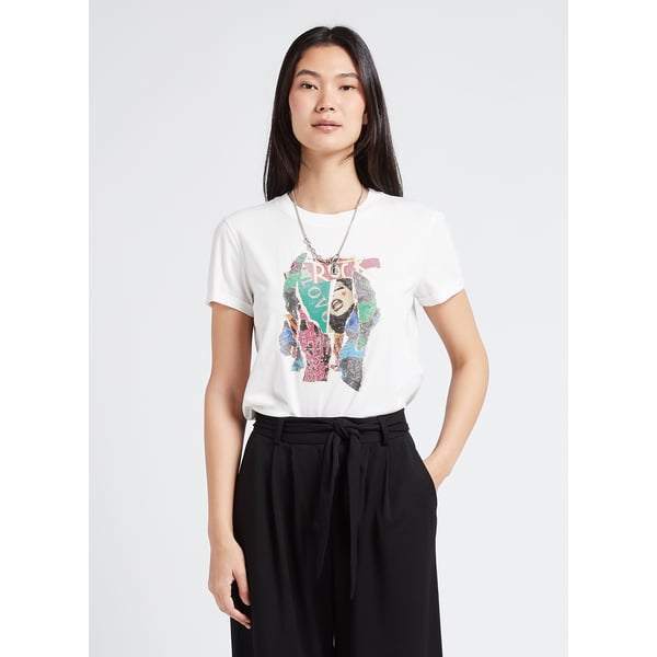 T-shirt col rond en coton