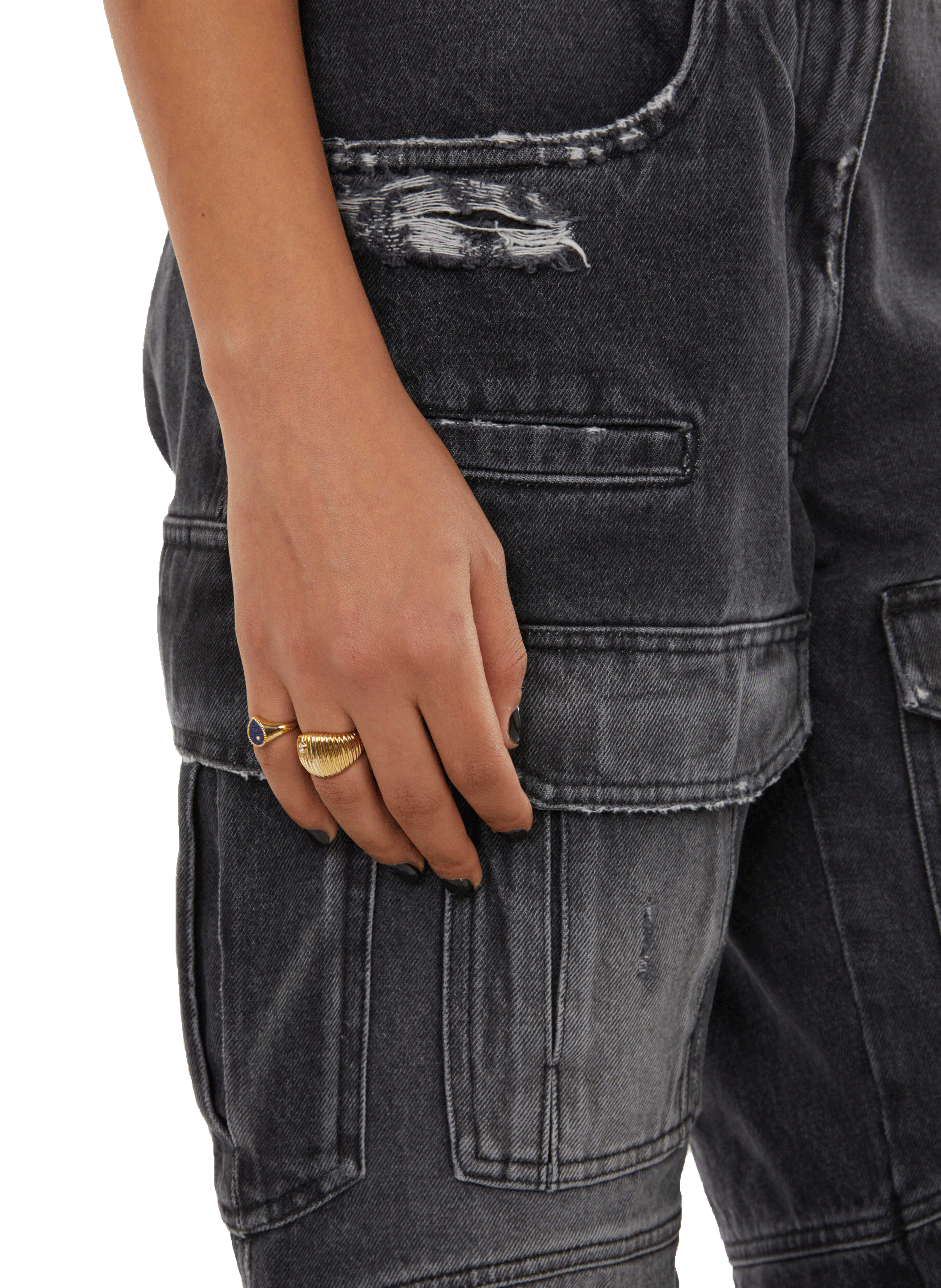 Pantalon en denim  GIVENCHY Gris