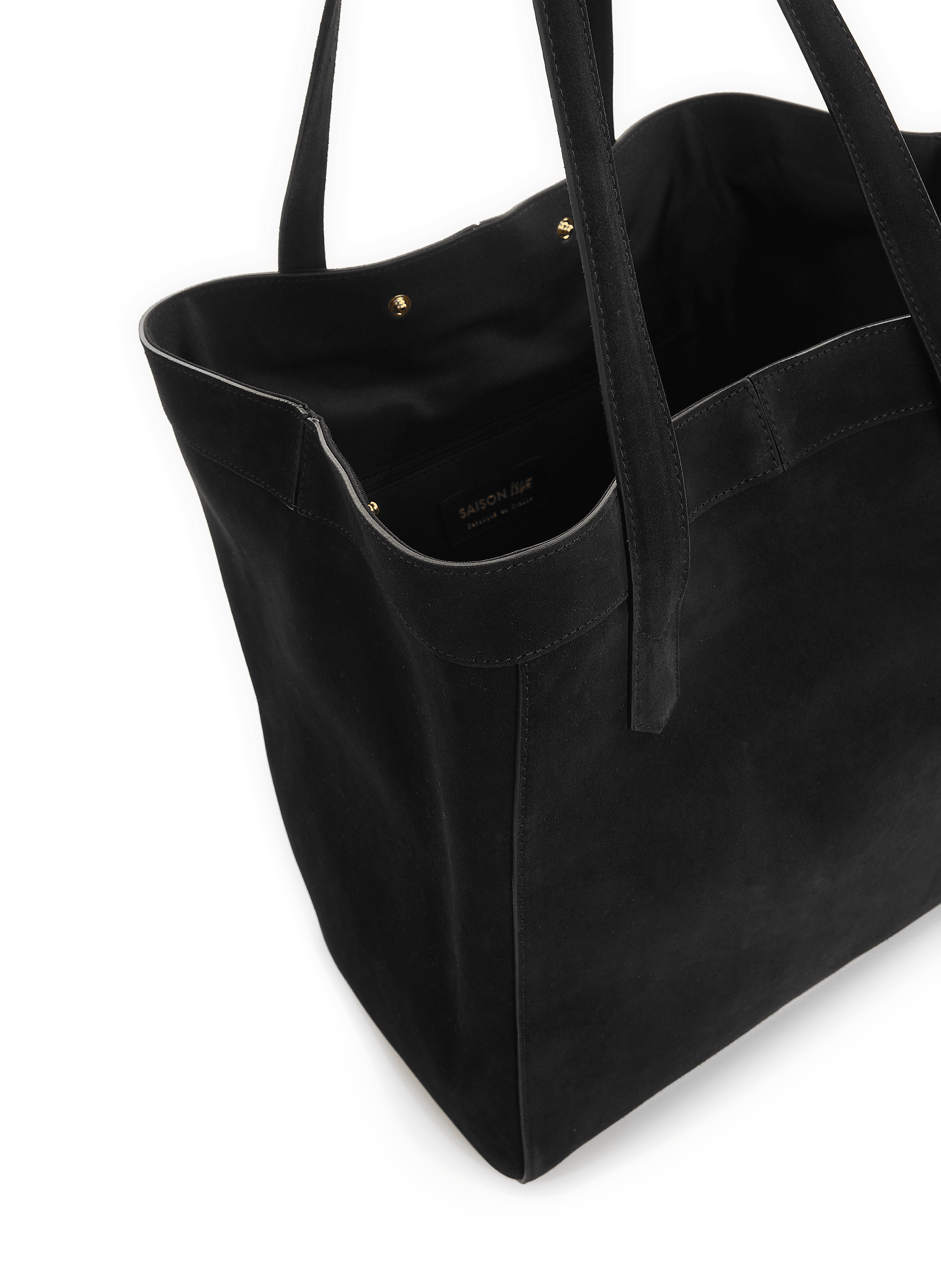 Sac cabas Enzo en cuir  SAISON 1865 Noir