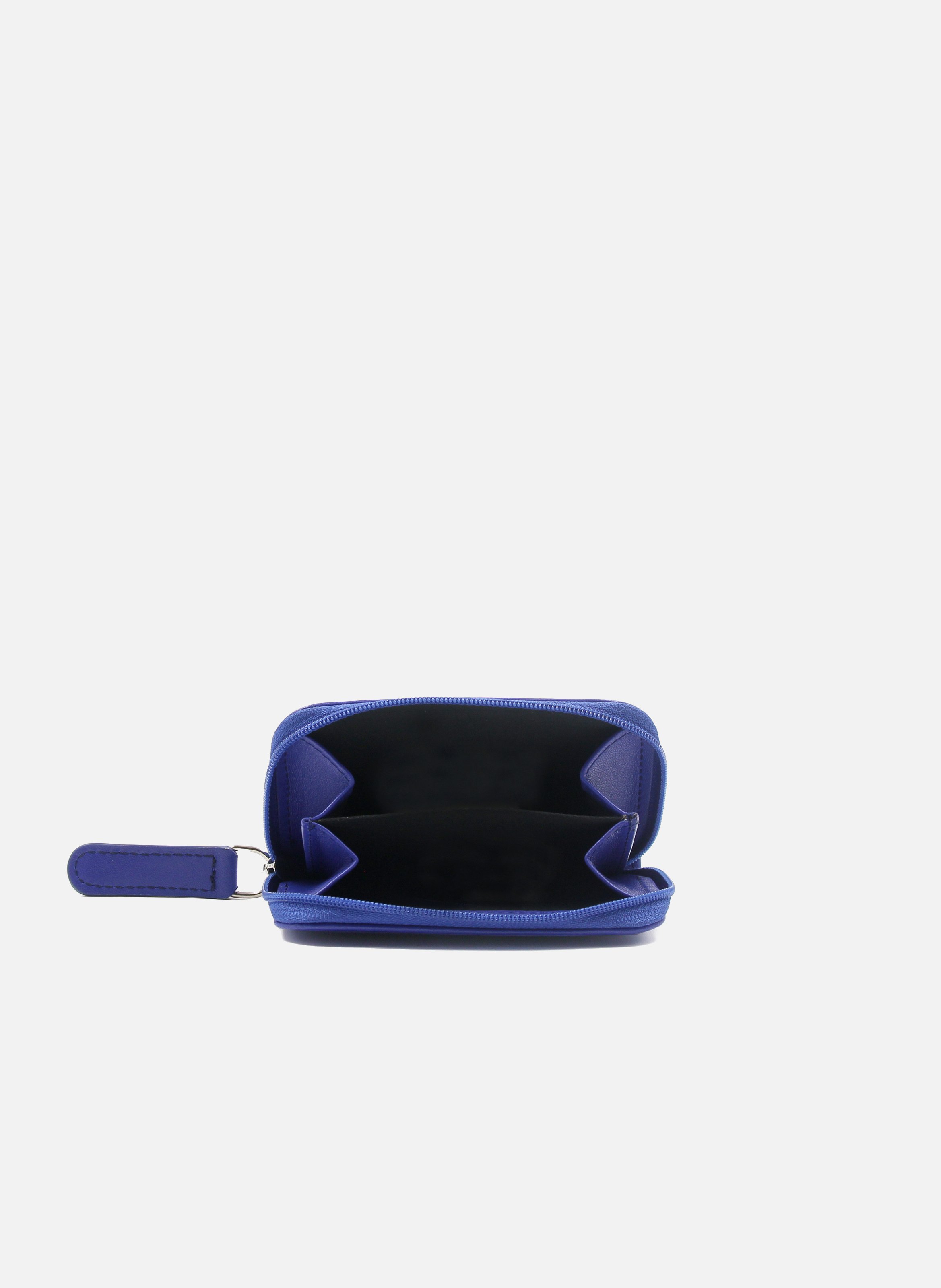 Porte-monnaie cuir lisse JULES & JENN Bleu