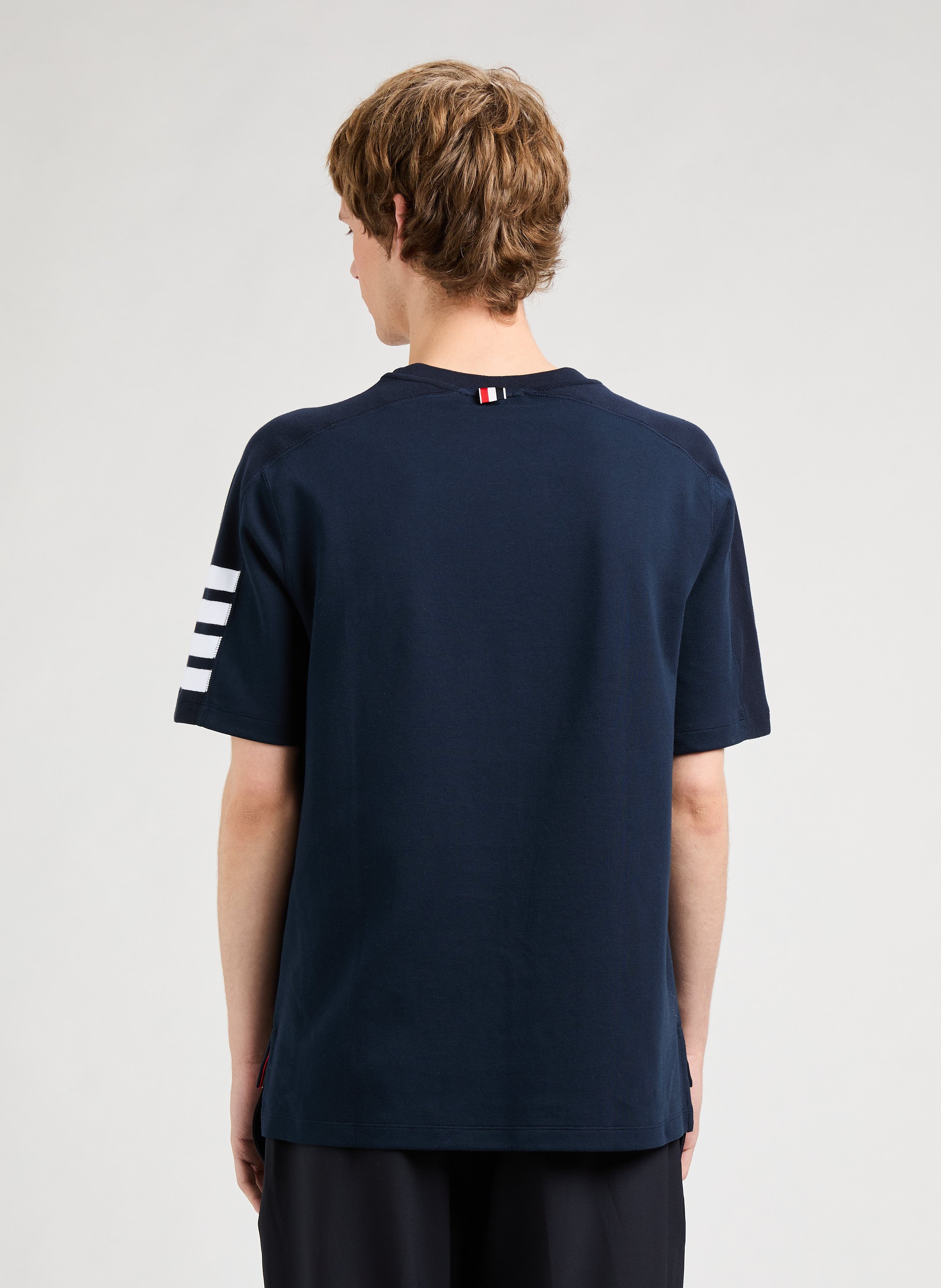 T-shirt with stripes THOM BROWNE Blue