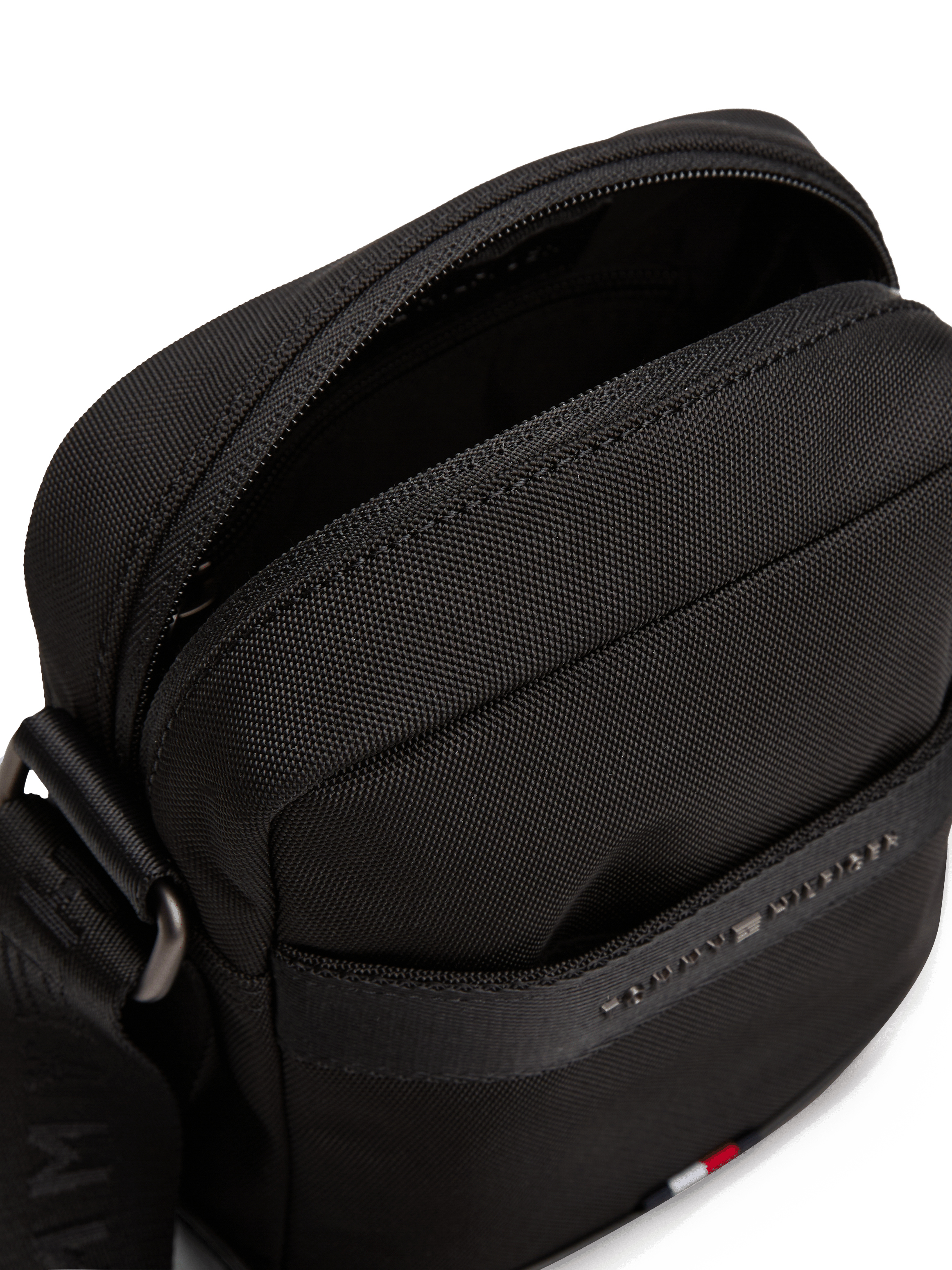 Sac à bandoulière uni à logo  TOMMY HILFIGER Noir