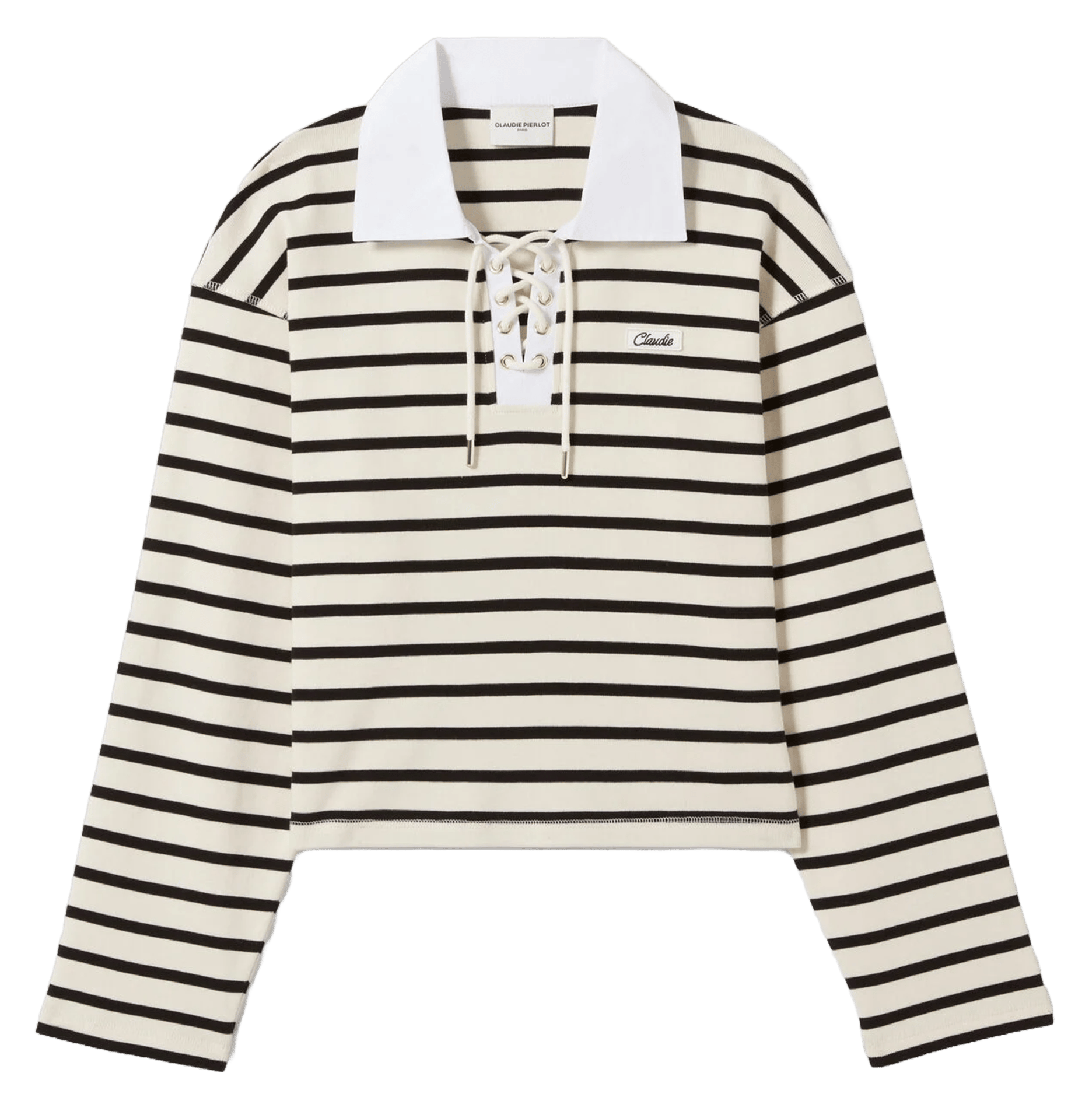 Tee-shirt droit en coton rayé CLAUDIE PIERLOT Multicolore